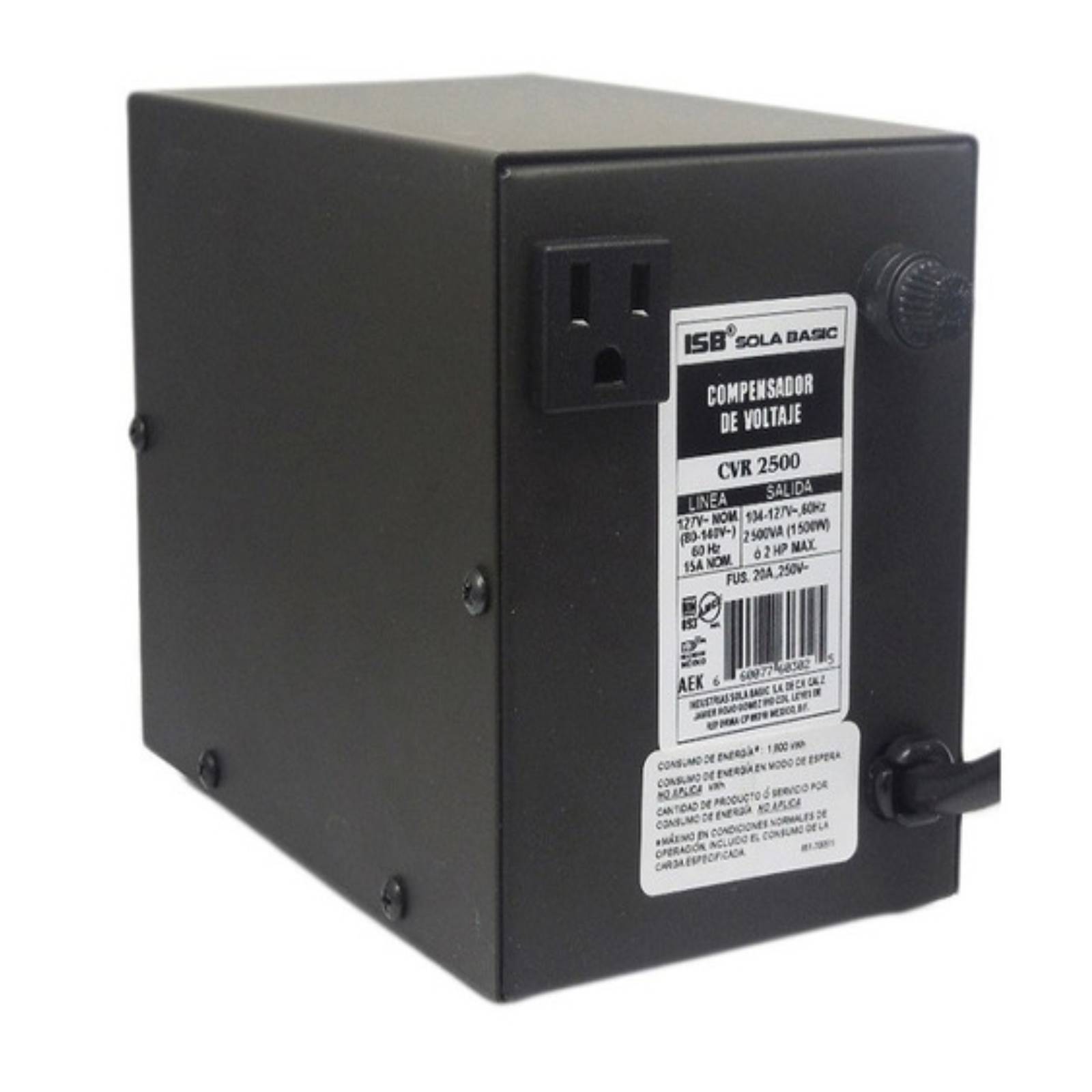 Regulador Para Refrigerador CVR 2500 Sola Basic