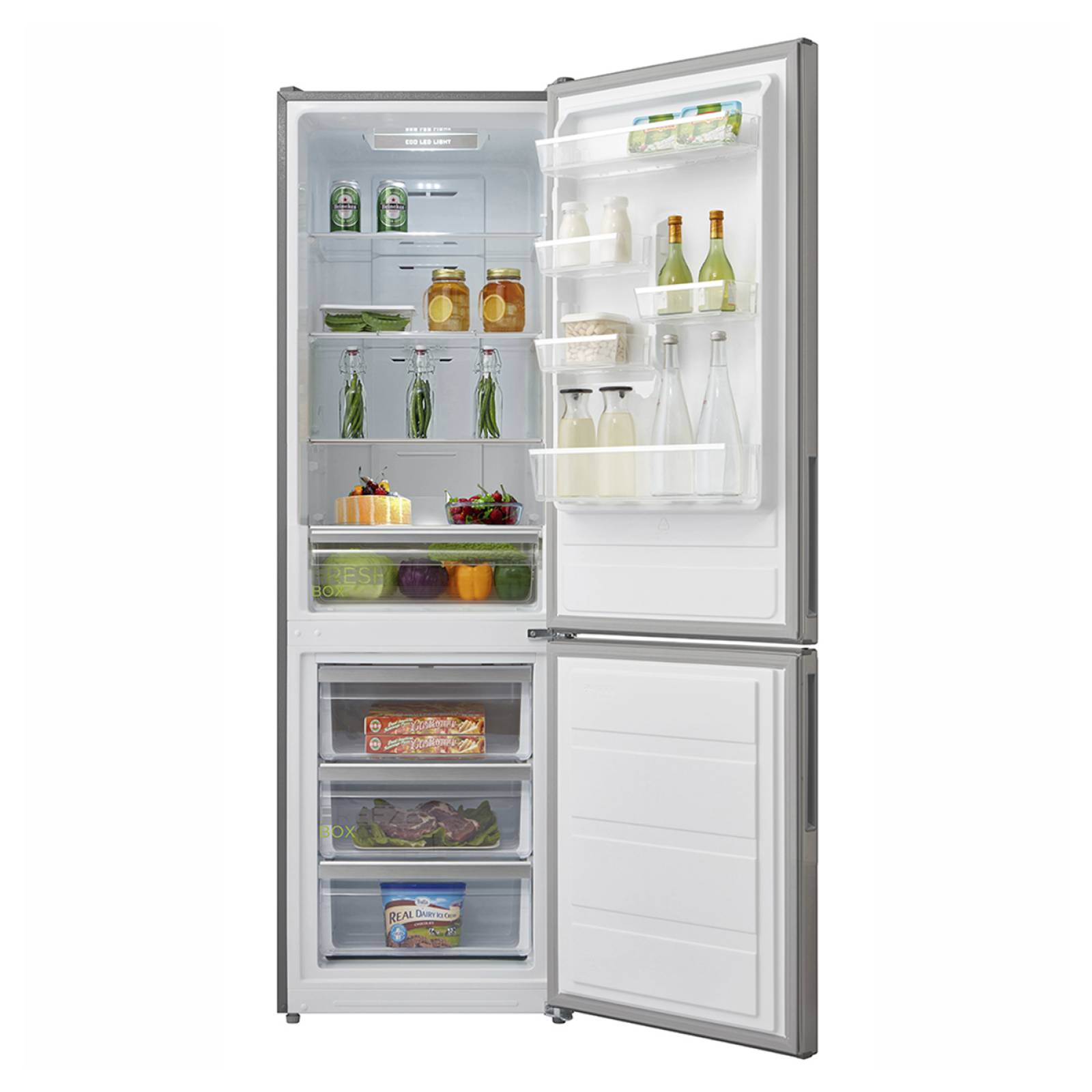 Refrigerador Bottom 11 Pies Silver MDRB308FGM04 MIDEA