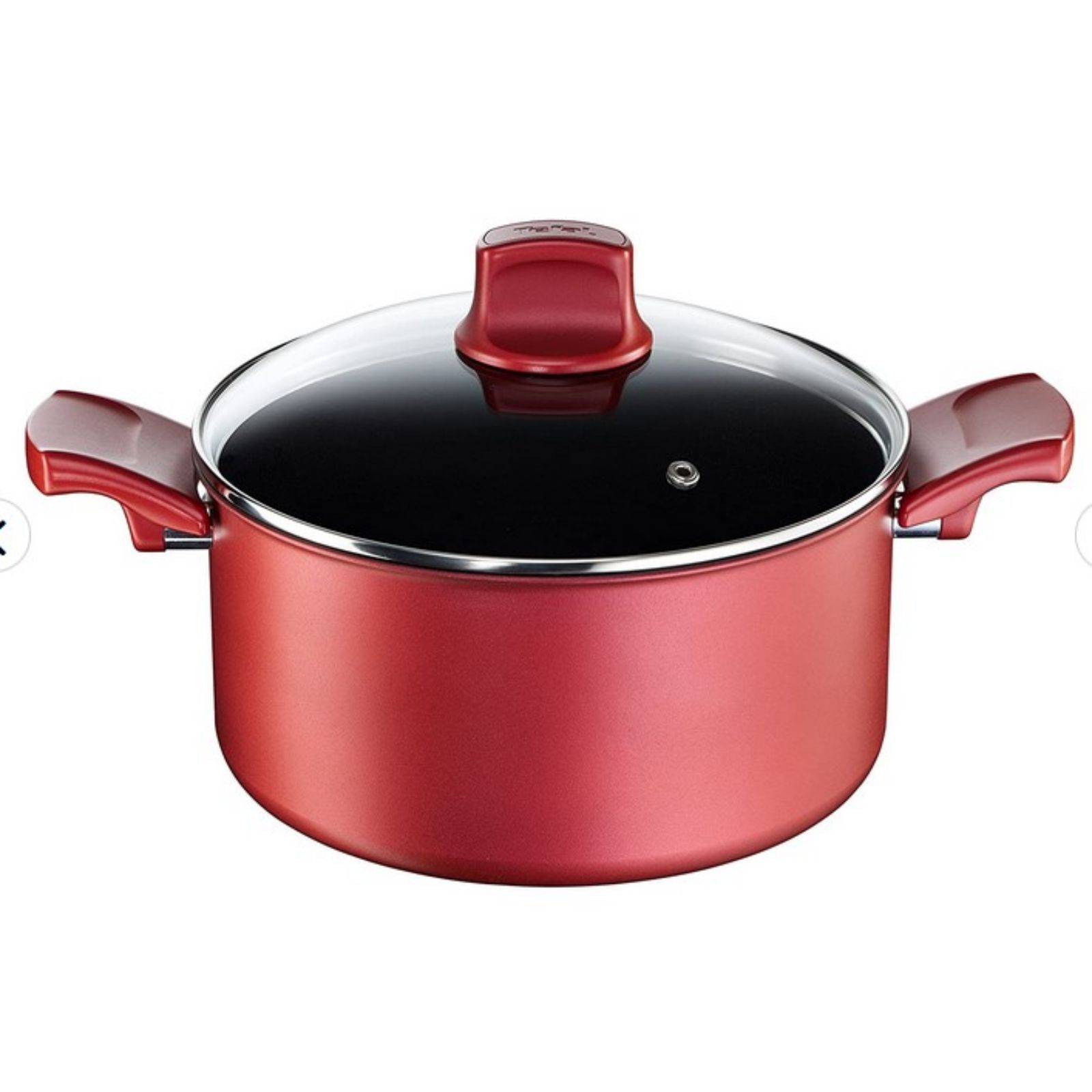 Olla Titanio Antiadherente Titanium Pro Rojo C6824602 T Fal