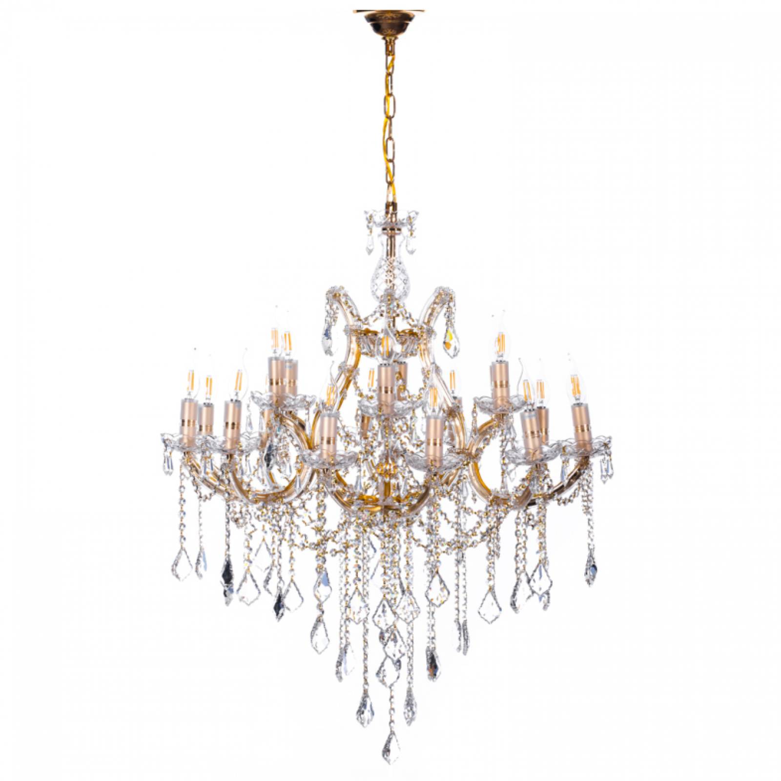 Candil De Cristal Cortado De Lujo Maria Teresa Gamalux