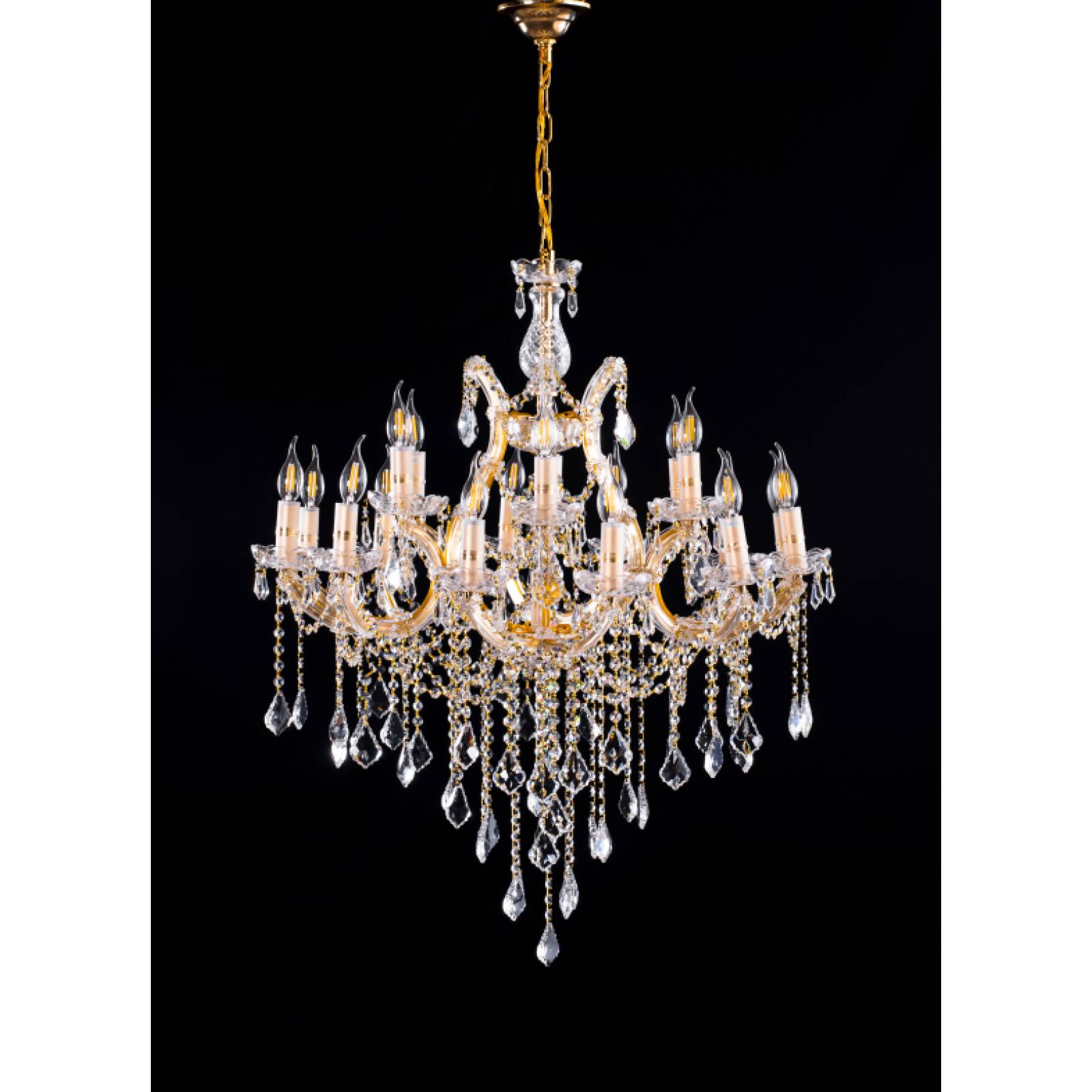 Candil De Cristal Cortado De Lujo Maria Teresa Gamalux