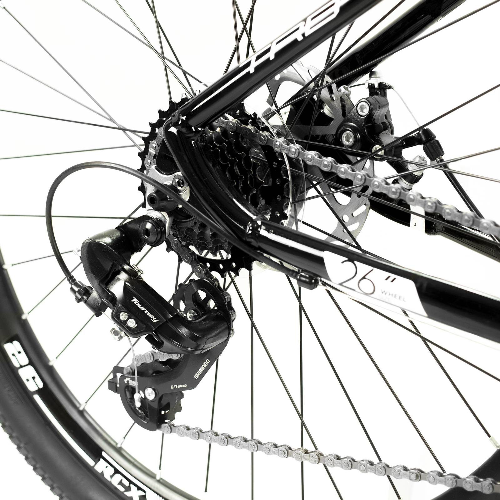 Bicicleta Montaña R26 21 Vel  TX 6 1 Aluminio Negro Turbo