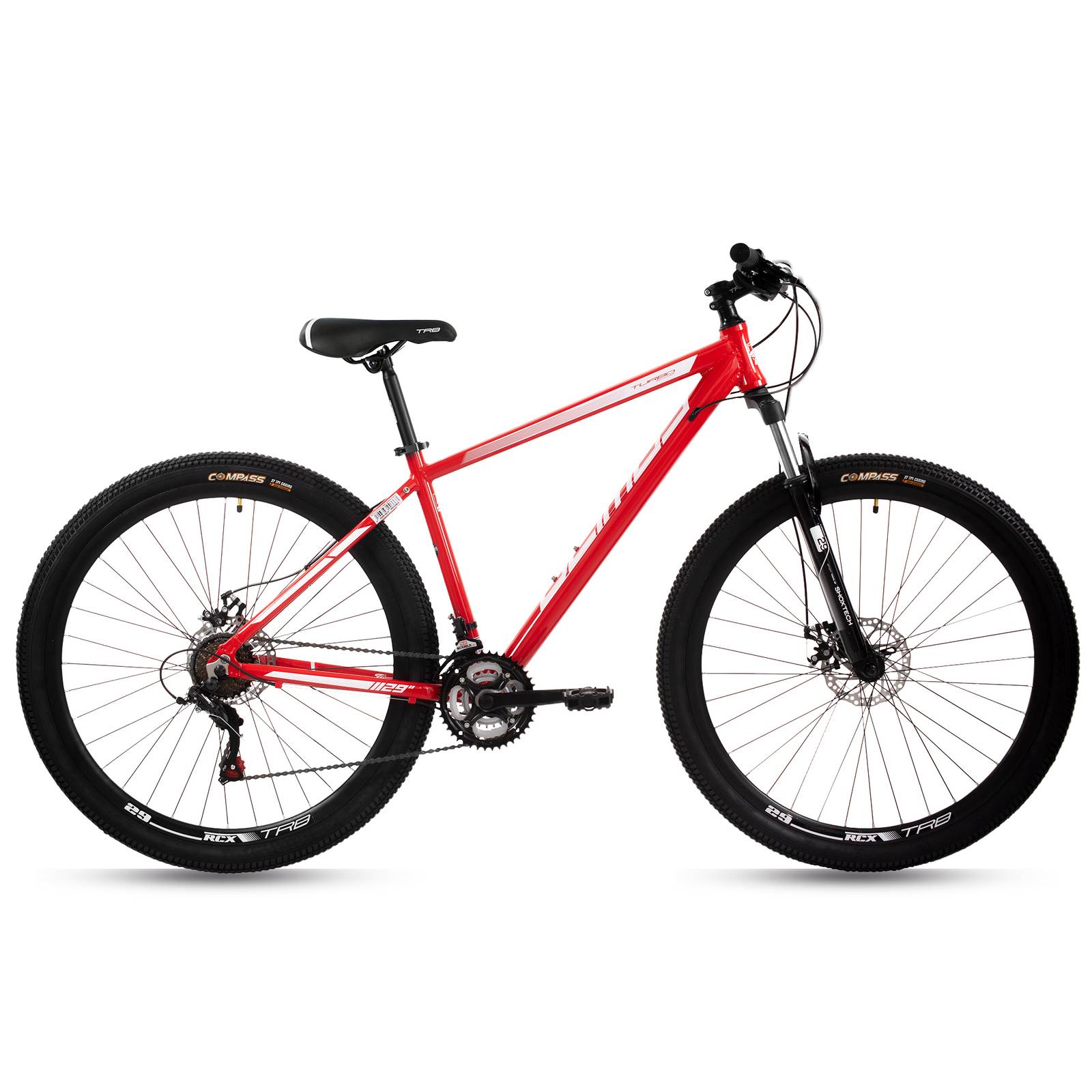Bicicleta Montaña R29 21 Vel  Aluminio Deimos Roja Turbo