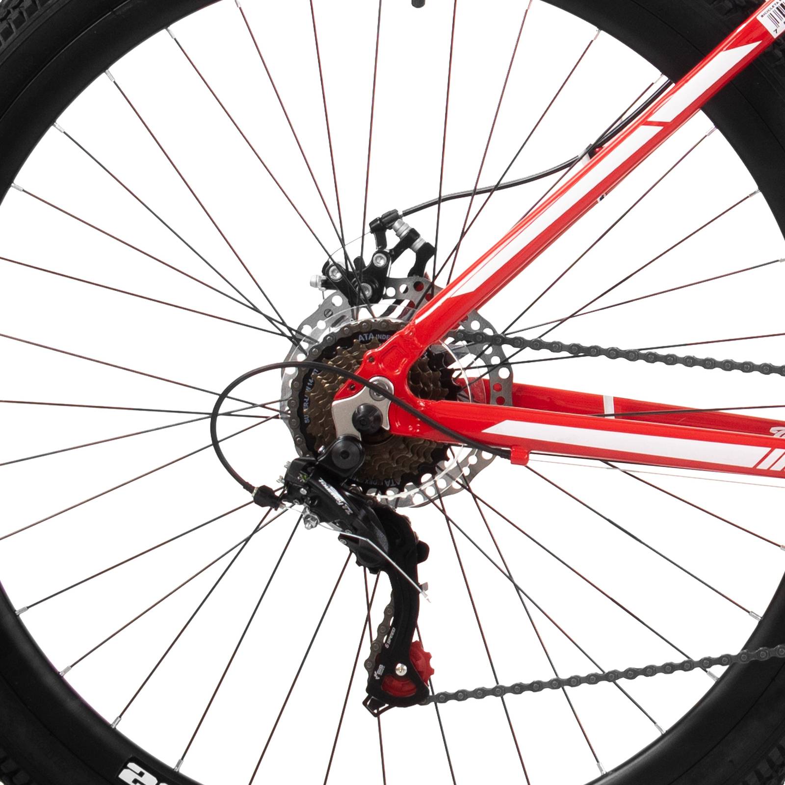 Bicicleta Montaña R29 21 Vel  Aluminio Deimos Roja Turbo