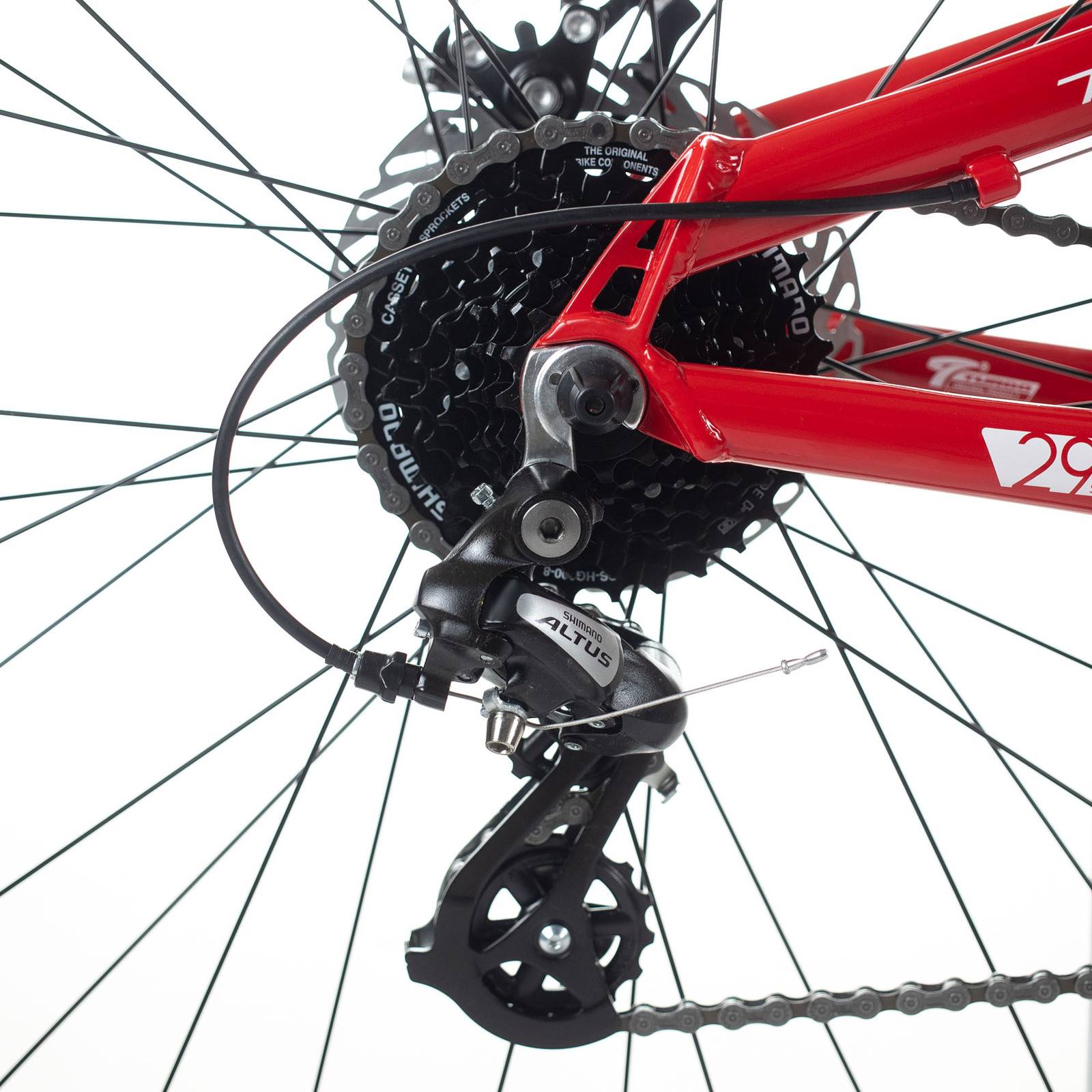 Bicicleta Montaña R29 24 Vel  SX 9 3 Aluminio Roja Turbo