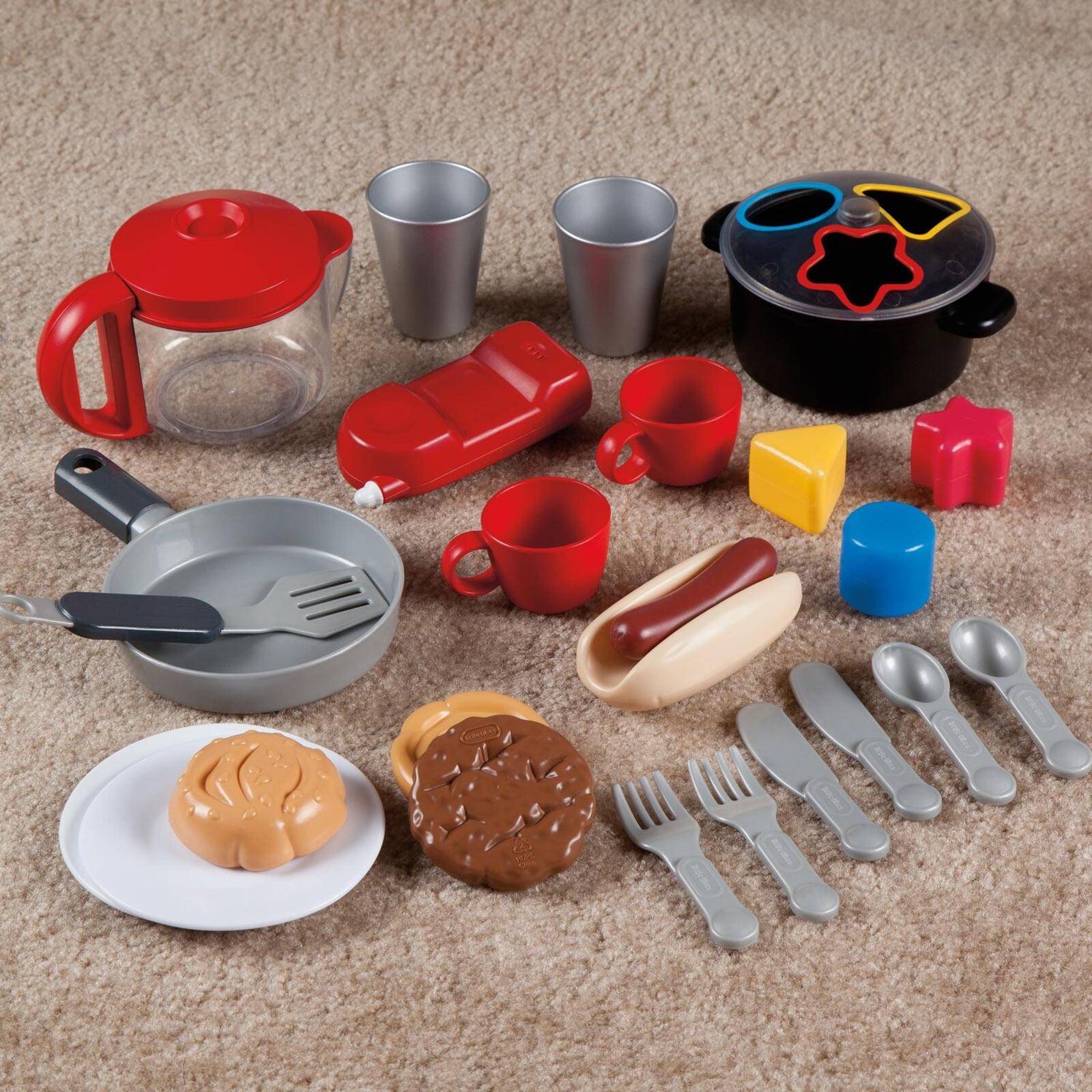 Cocina Niñas Cook N Store Plástico Roja 121080 Little Tikes