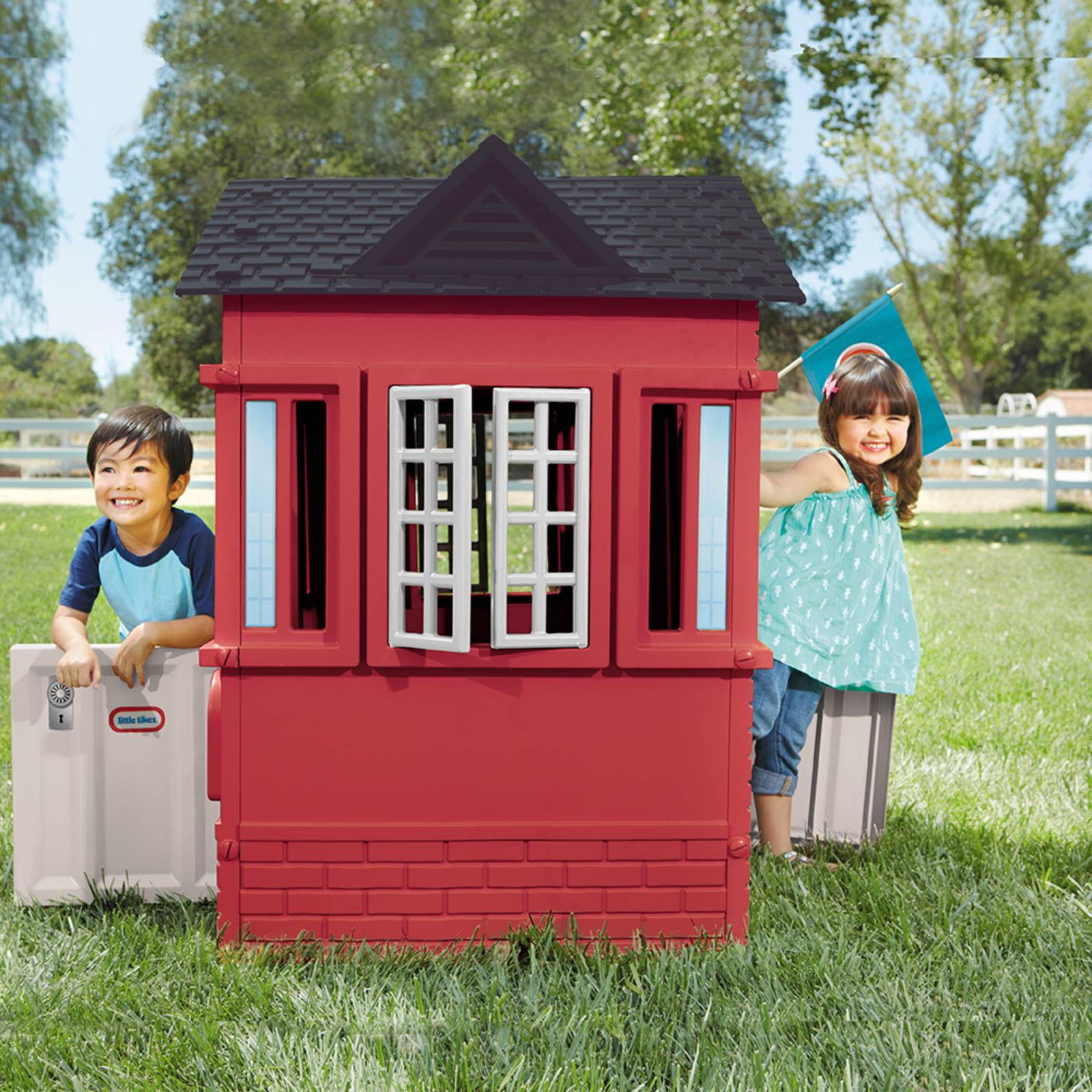 Casita Infantil Plástico Casa Rojo 149246 Little Tikes