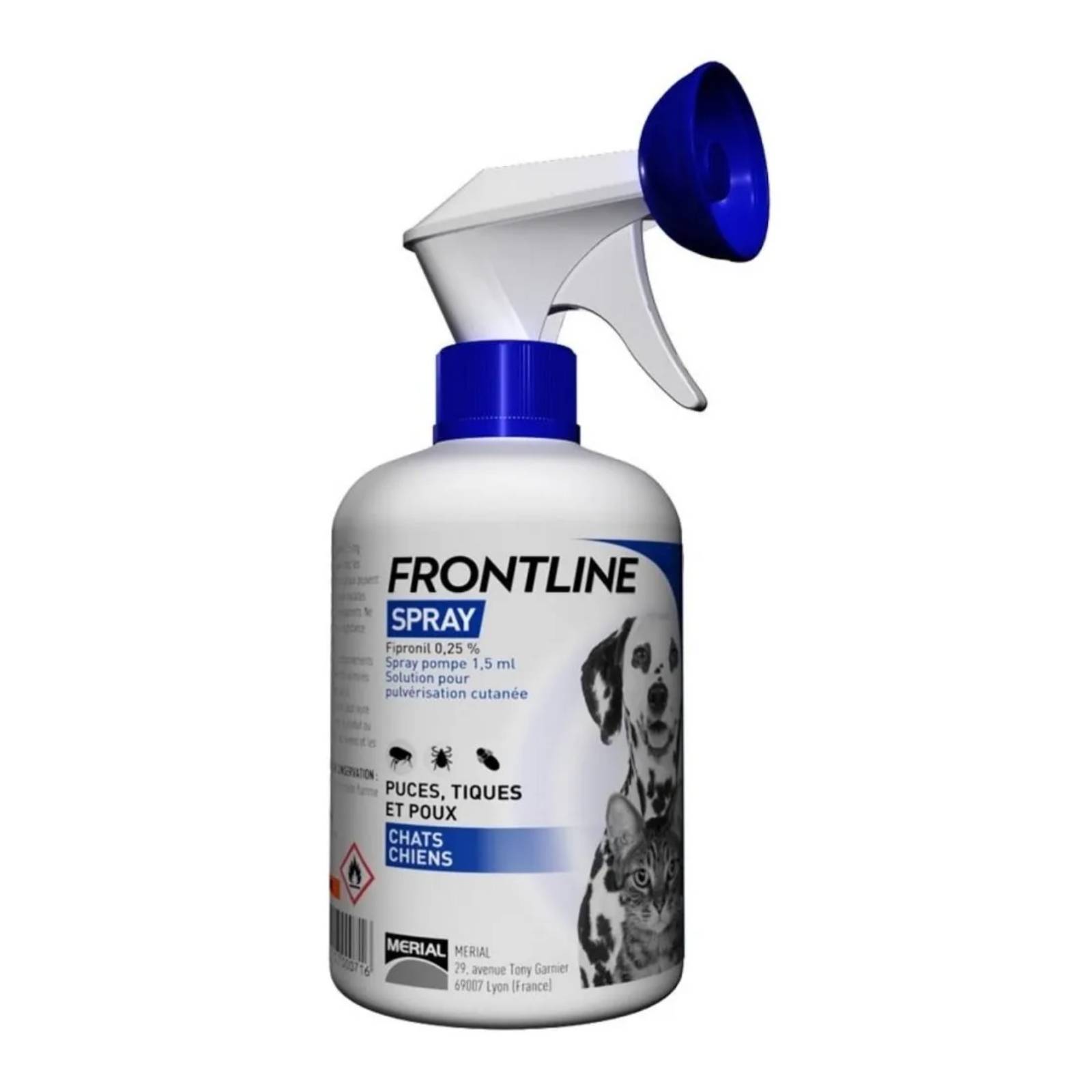 Frontline Spray Antipulgas y Garrapatas 250ml Perros y Gatos