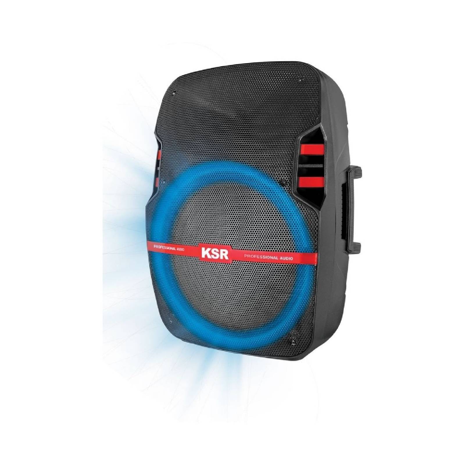 Bocina 15 Pulgadas Recargable Luz LED Bluetooth Kaiser