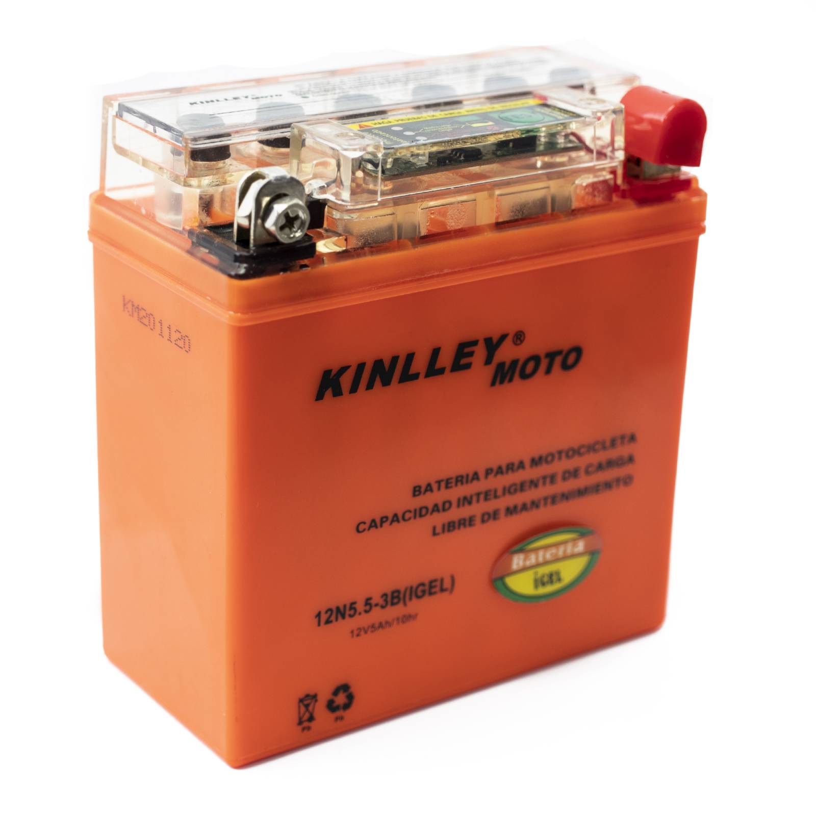 Bateria Gel Moto 12N5 5 3B I Gel YB5L B Naranja Kinlley 12V
