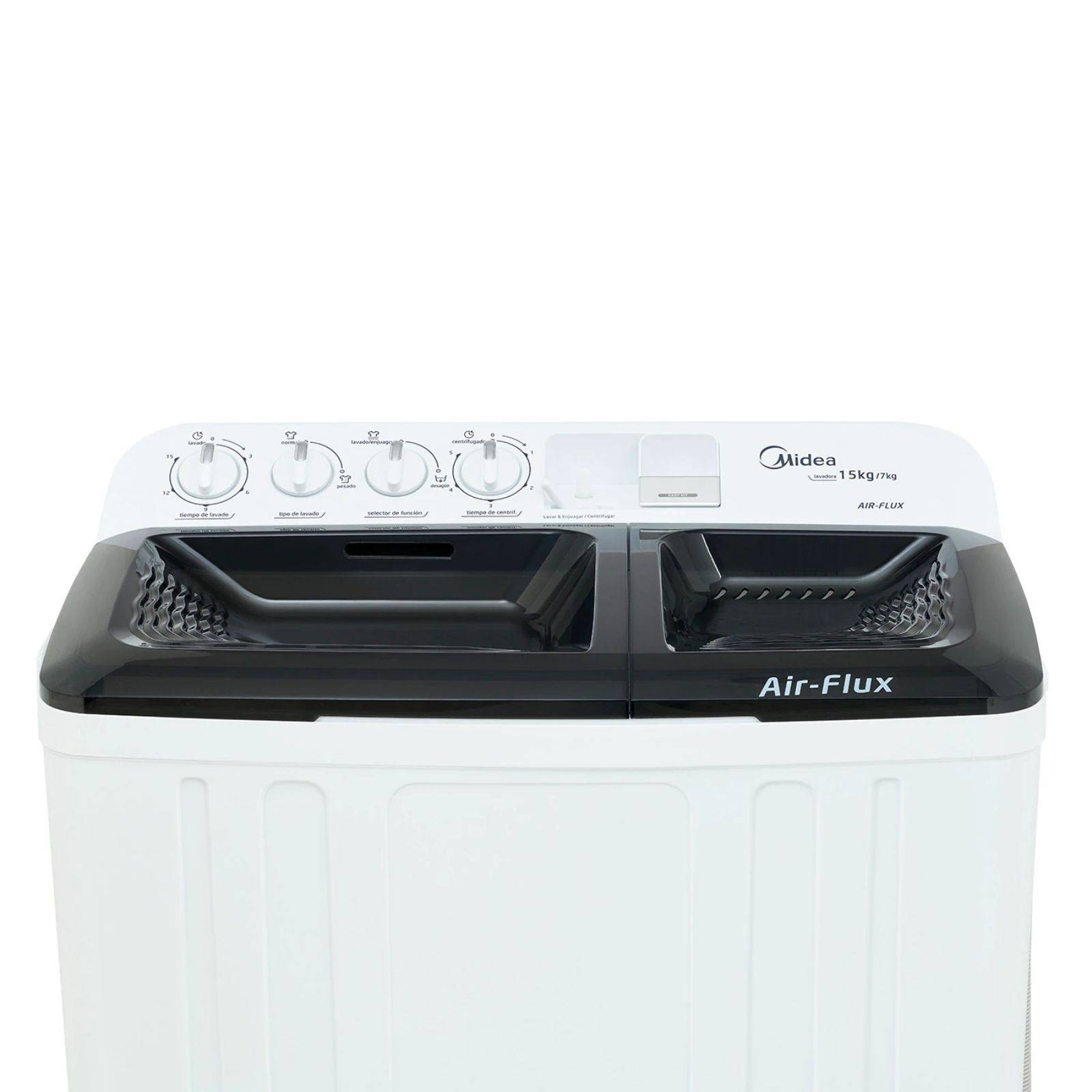 Lavadora Doble Tina 15 Kg Semiautomática MTG01W15W Midea