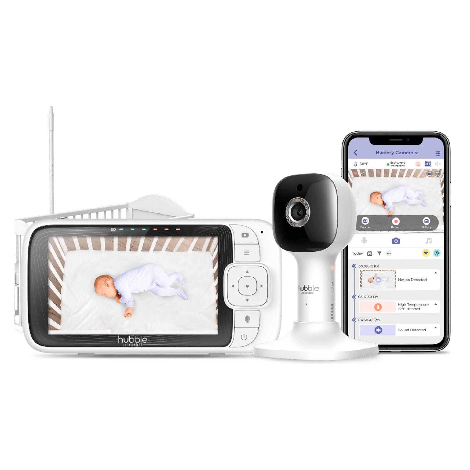 Monitor Bebe y Camara Wifi Hubble Pal Sky View  5 Pulgadas