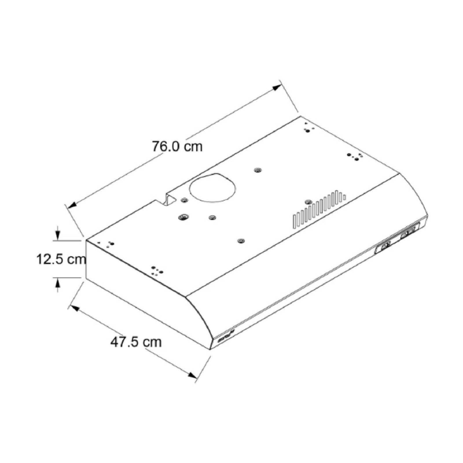 Campana 30 Pulgadas Filtro Atrapa Grasa AH 7510Q Acros