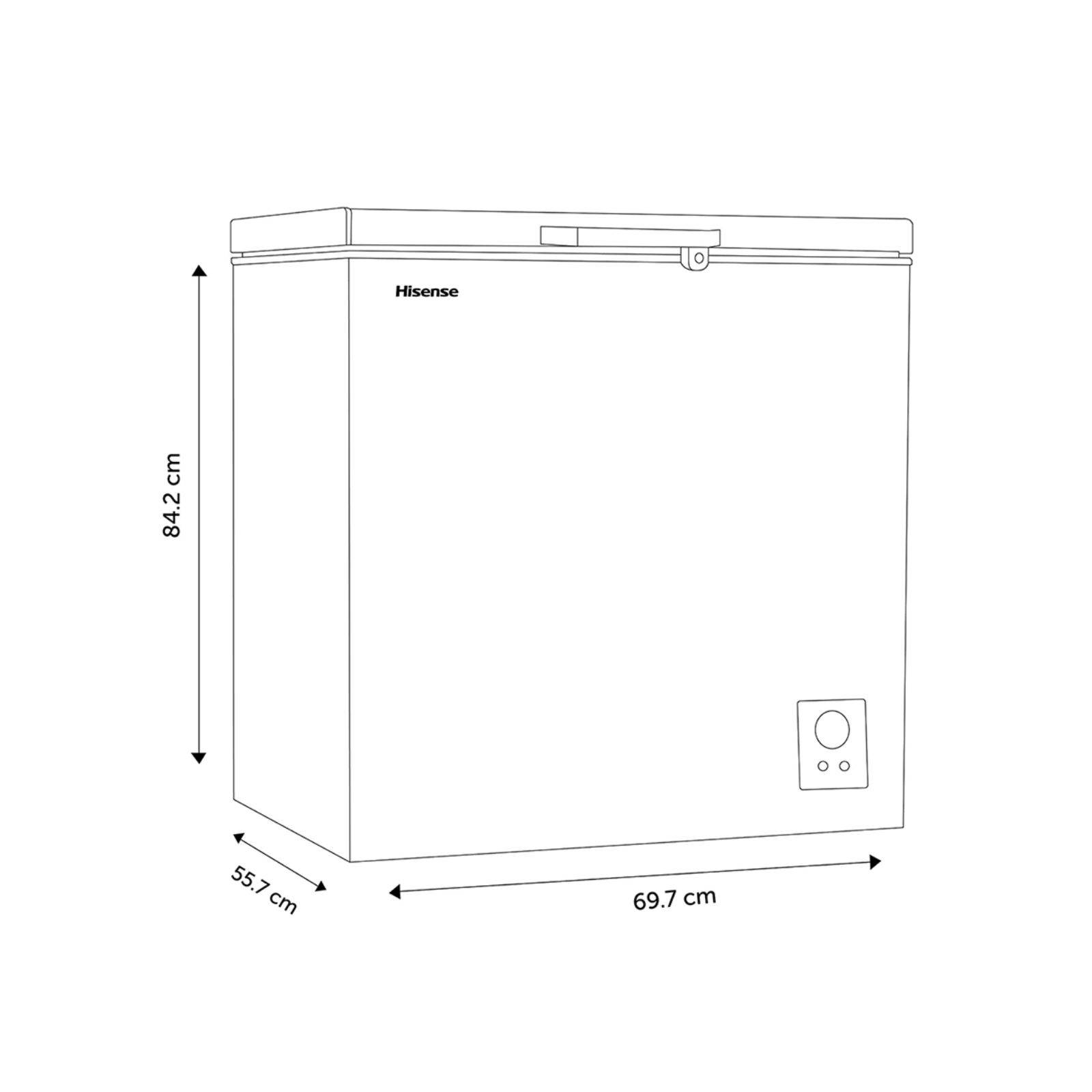 Congelador Horizontal 5 Pies Cúbicos FC50D6ABX Hisense
