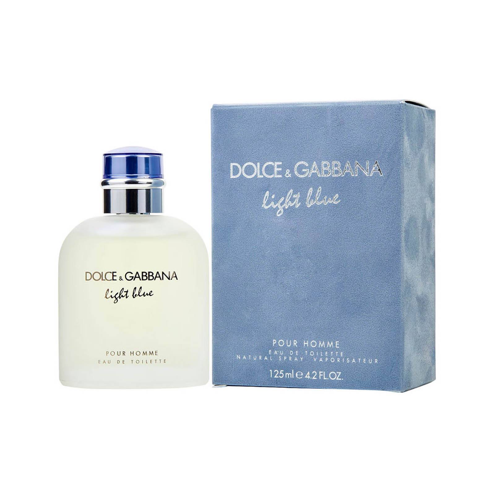 Perfume Hombre Light Blue Dolce   Gabbana Eau Toilette 125ml