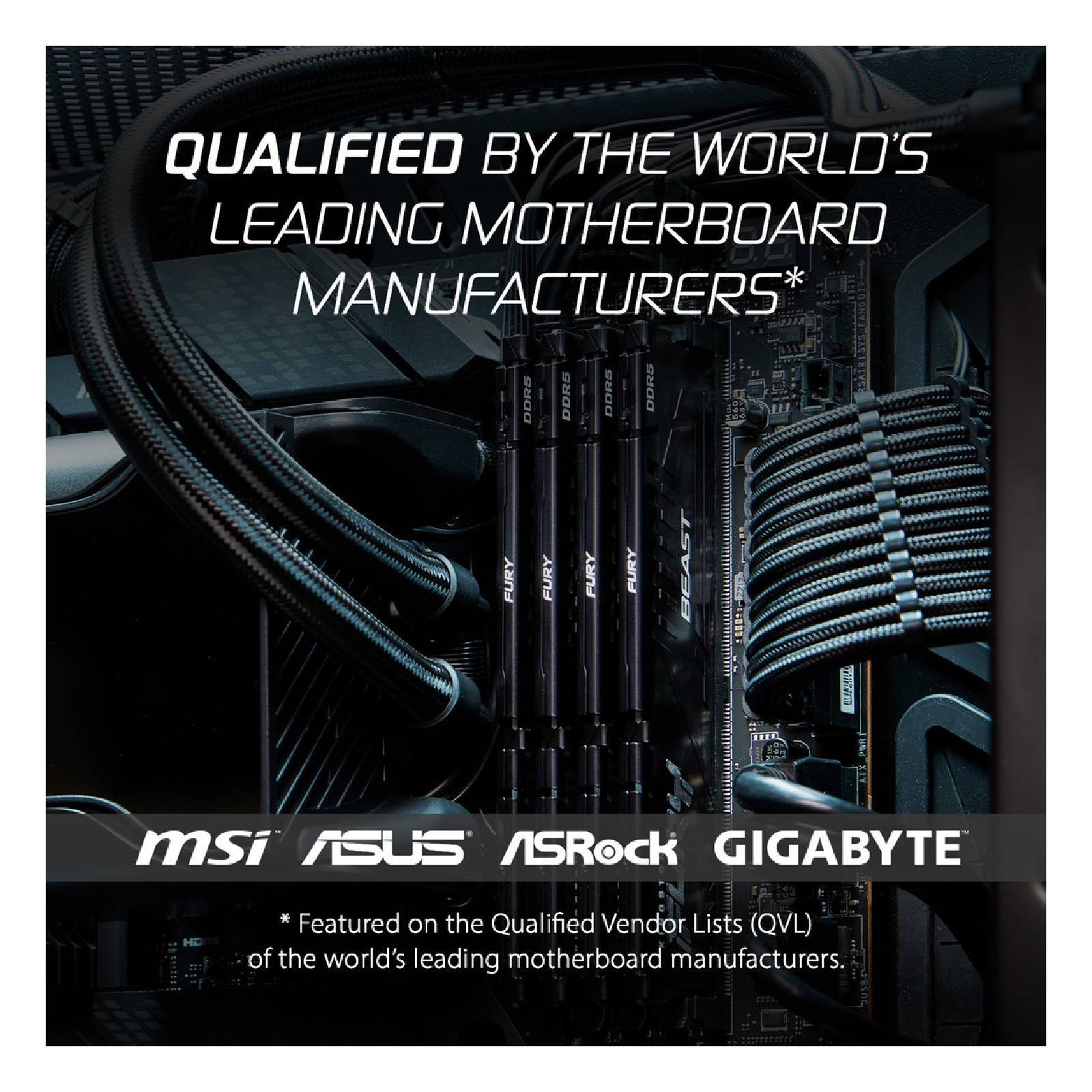 Memoria RAM Kingston Fury Beast DDR5 KF552C40BBK2 32 32GB