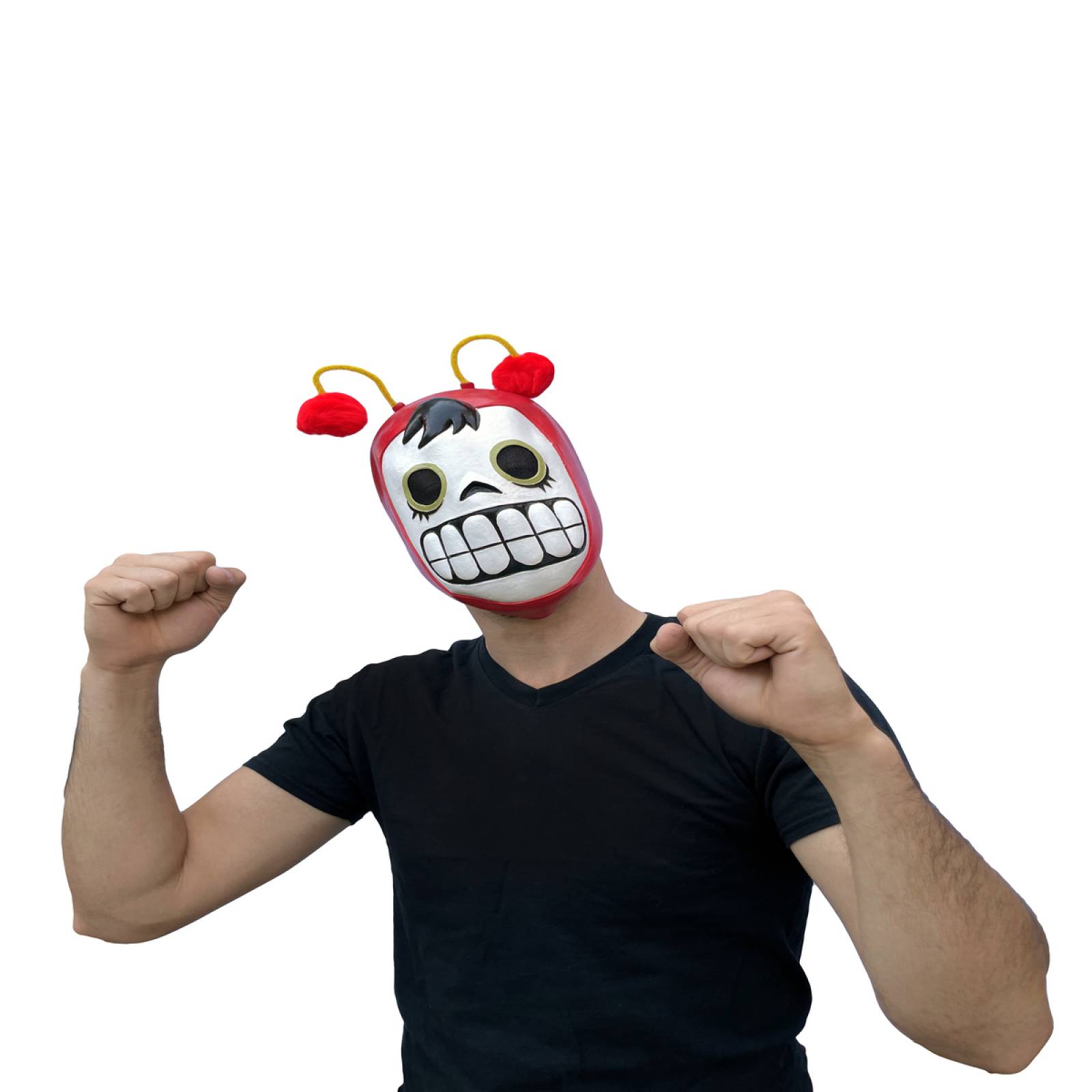 Mascara Terror Hammer Chapulin Colorado Latex Halloween