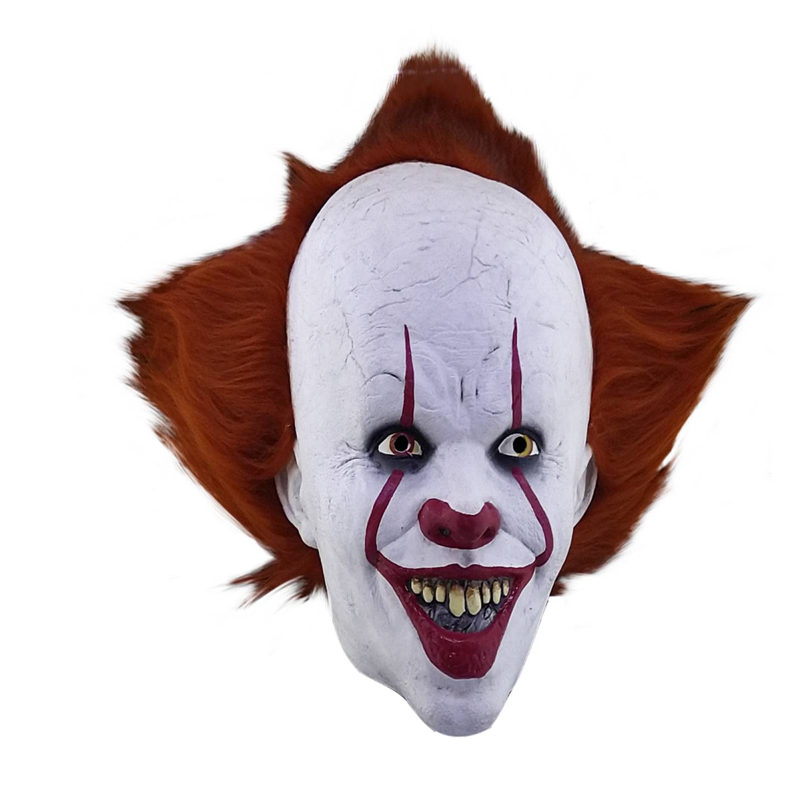 Máscara Terror Nuevo it Eso Deluxe Con pelo Halloween