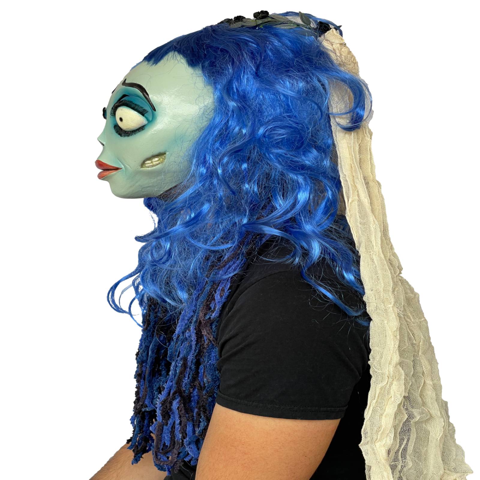 Máscara Emily Cadaver de la Novia Latex Halloween