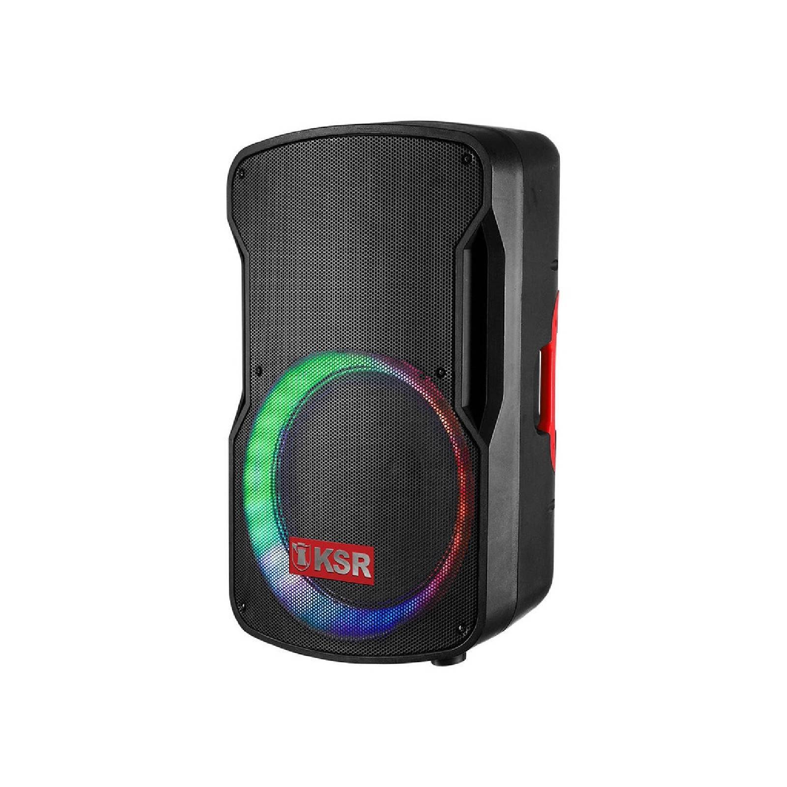 Bocina KSR 15 Pulgadas Recargable USB SD Radio FM 4 Horas