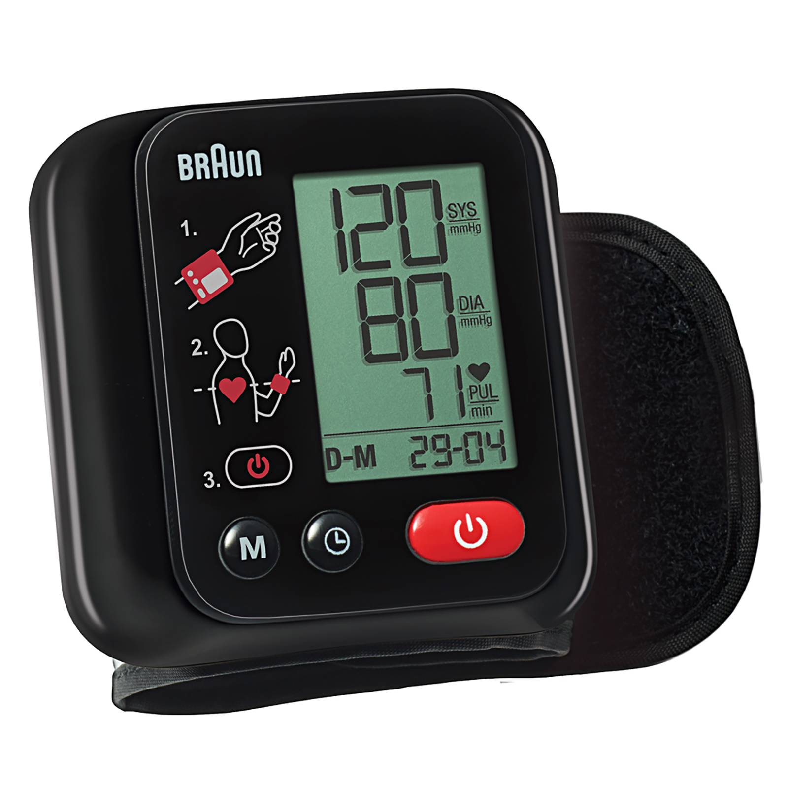 Medidor de Presión Arterial de Muñeca Braun BPW220LA