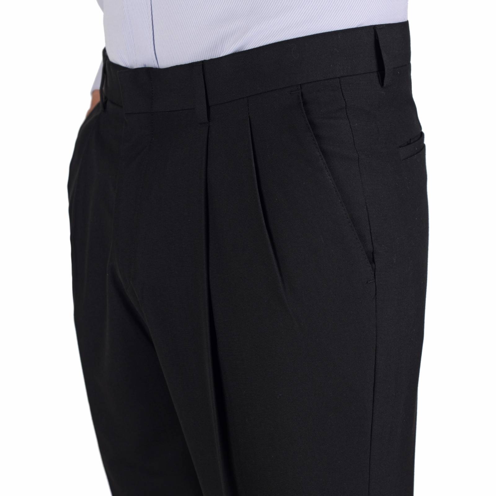 Pantalón Hombre Vestir con Pinzas Classic Fit Recto Yale