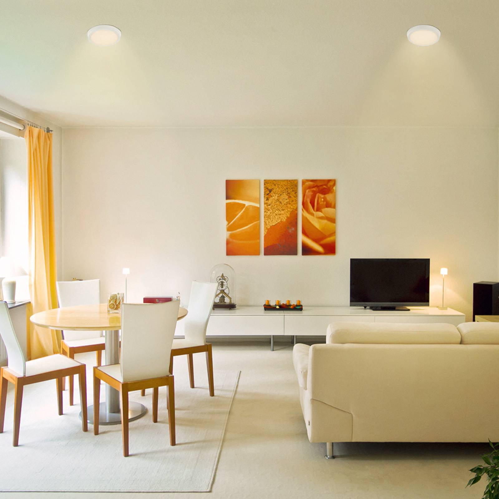 Lámpara De Techo LED Blanca WiFi 20W Alexa Tecnolite Connect