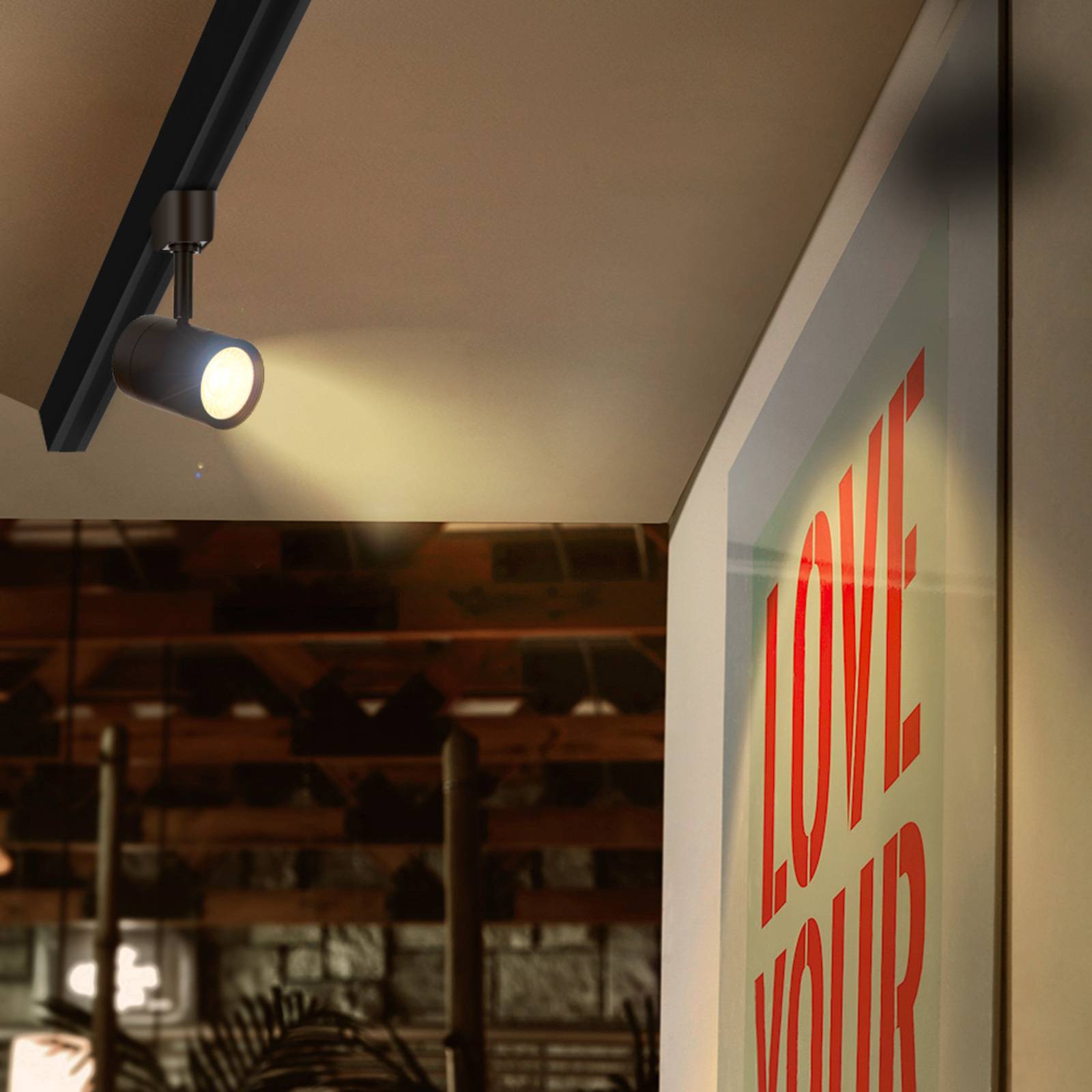 Lámpara de Riel LED Wi Fi 7W RGB   Blanca Tecnolite Connect