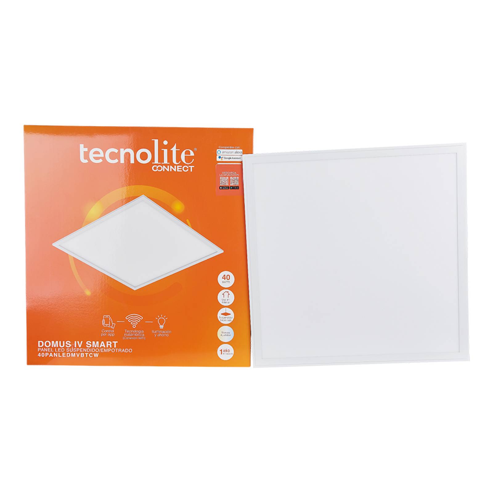 Lámpara Panel LED 2x2 WiFi 40W Inteligente Tecnolite Connect