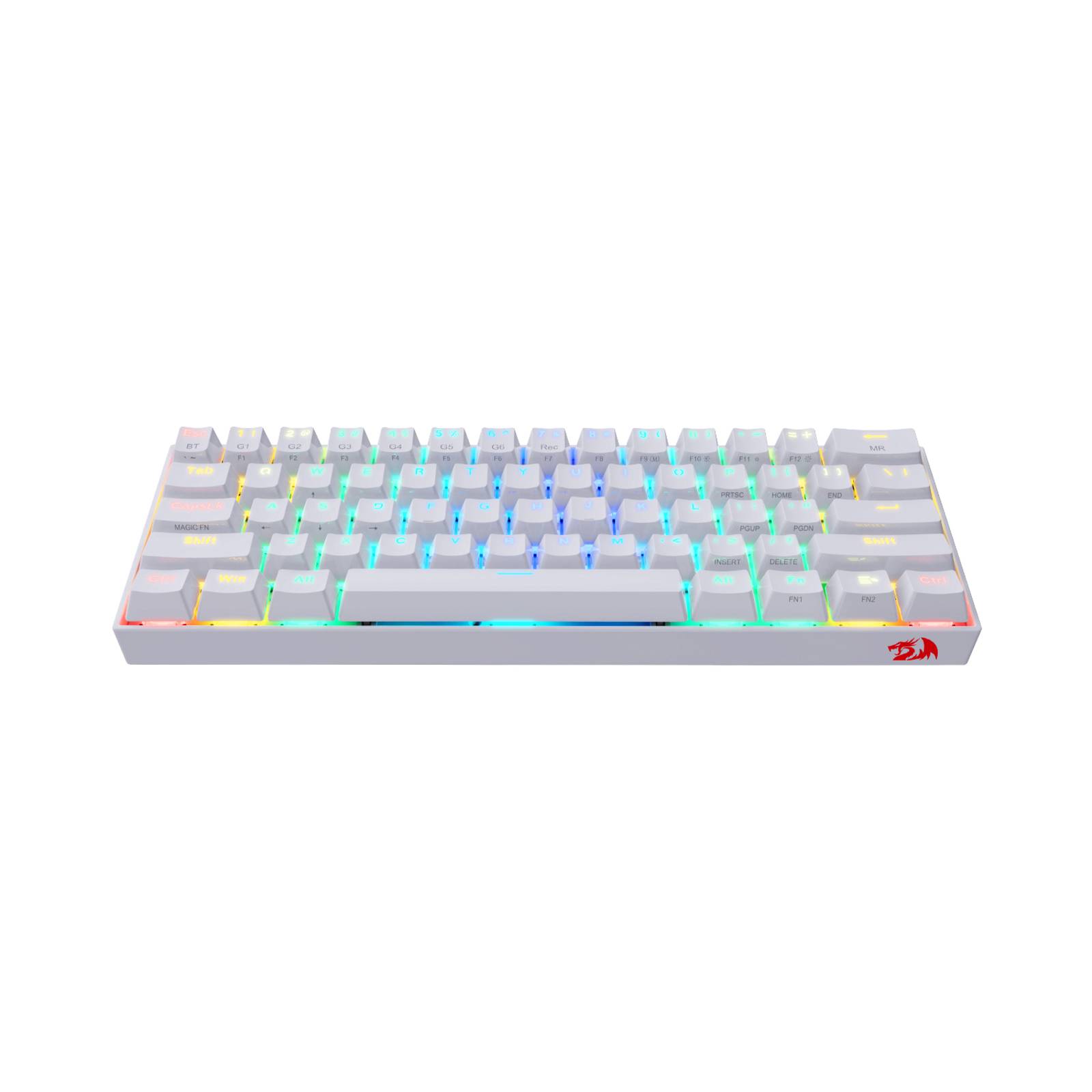 Teclado Gamer Bluetooth Redragon K530 Luz RGB Blanco
