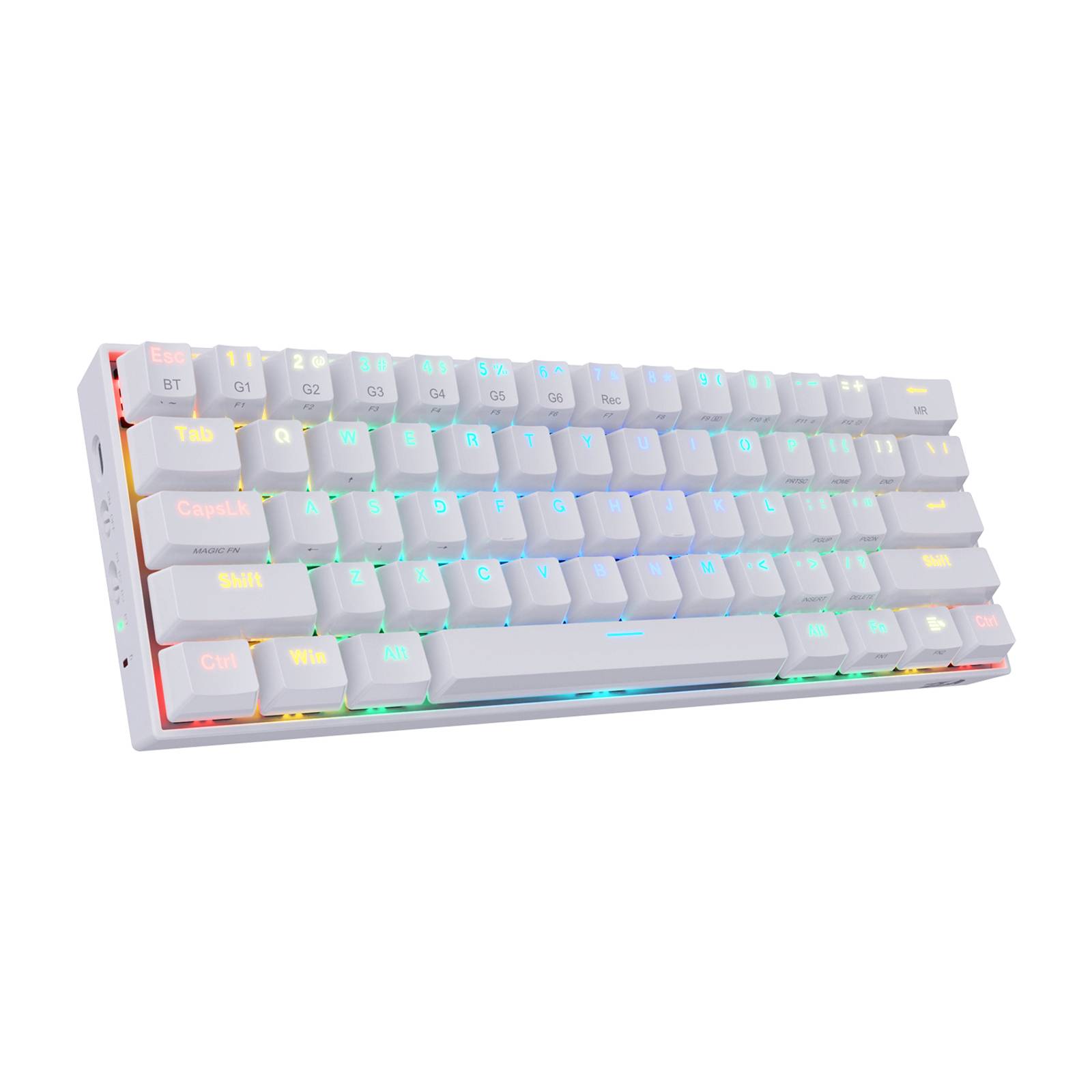Teclado Gamer Bluetooth Redragon K530 Luz RGB Blanco