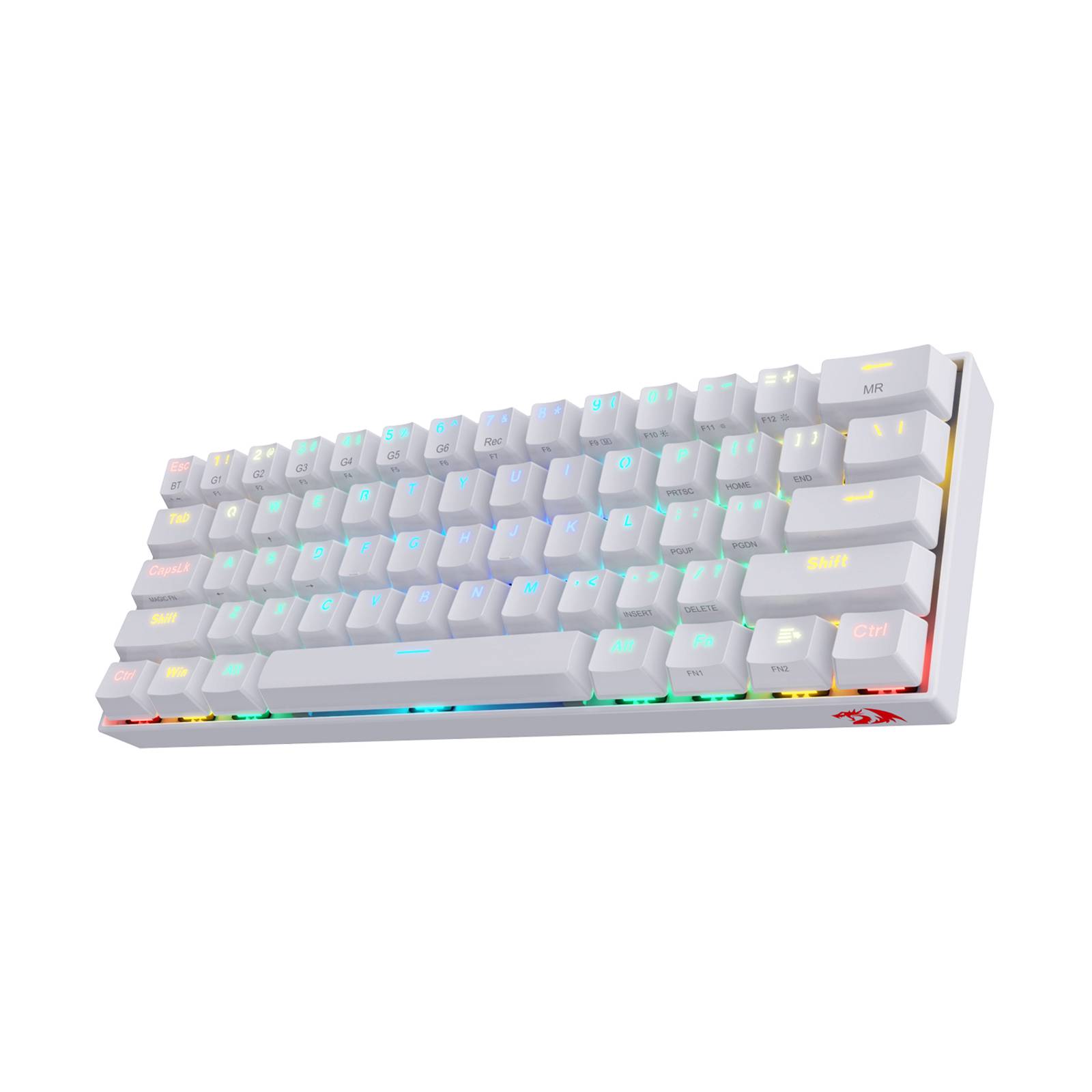 Teclado Gamer Bluetooth Redragon K530 Luz RGB Blanco