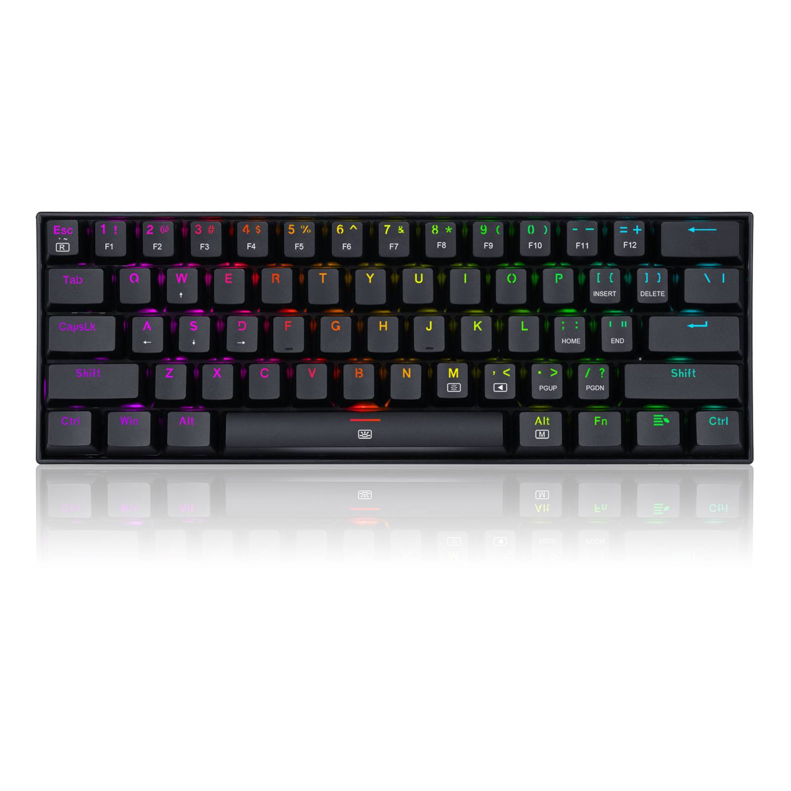 Teclado Gamer Redragon Dragonborn K630 QWERTY Luz RGB Negro