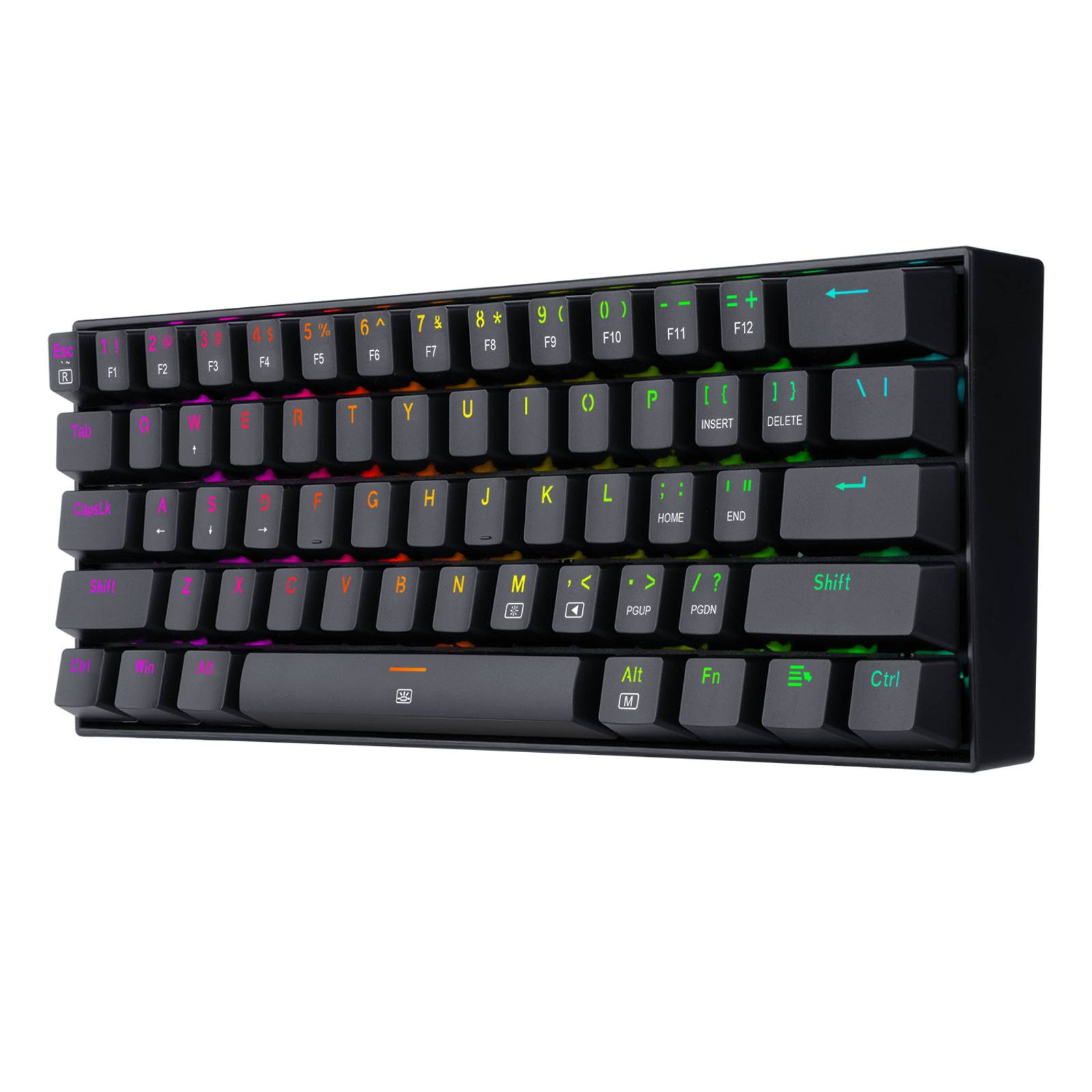 Teclado Gamer Redragon Dragonborn K630 QWERTY Luz RGB Negro