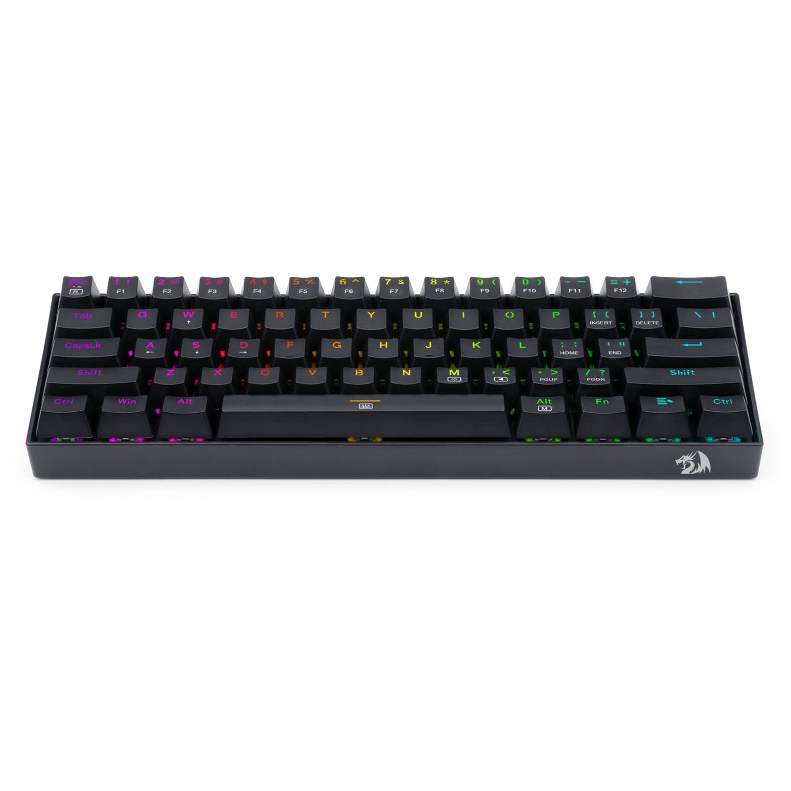 Teclado Gamer Redragon Dragonborn K630 QWERTY Luz RGB Negro