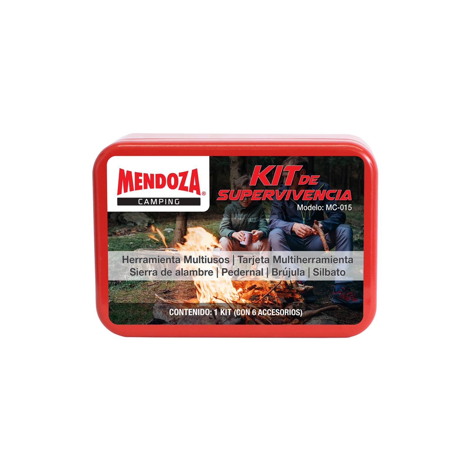 Kit De Supervivencia Rojo SOS 6en1 MC 015 Mendoza