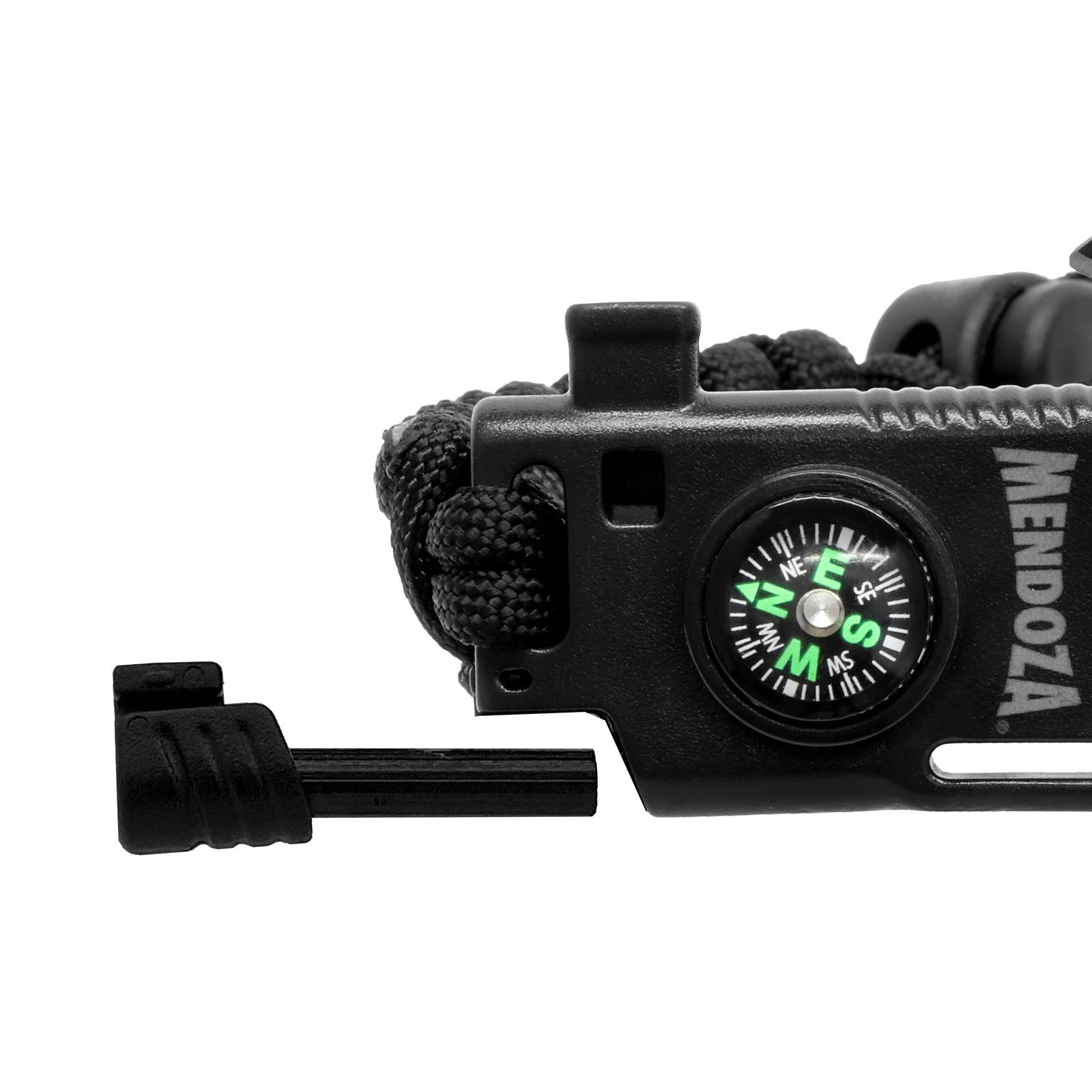 Pulsera Paracord Negra 6 en 1 Navaja CAMP 004 Mendoza