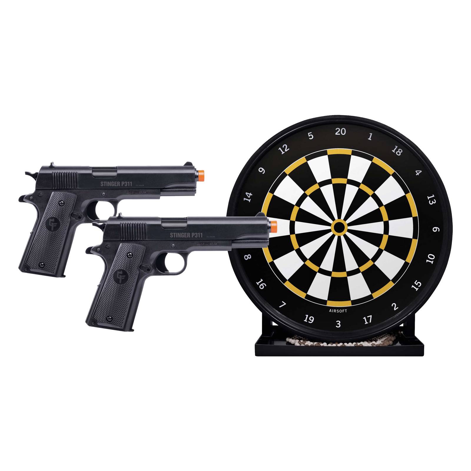 Tiro Al Blanco 12  Target Kit 2 Pistolas CRASP311BDK Mendoza