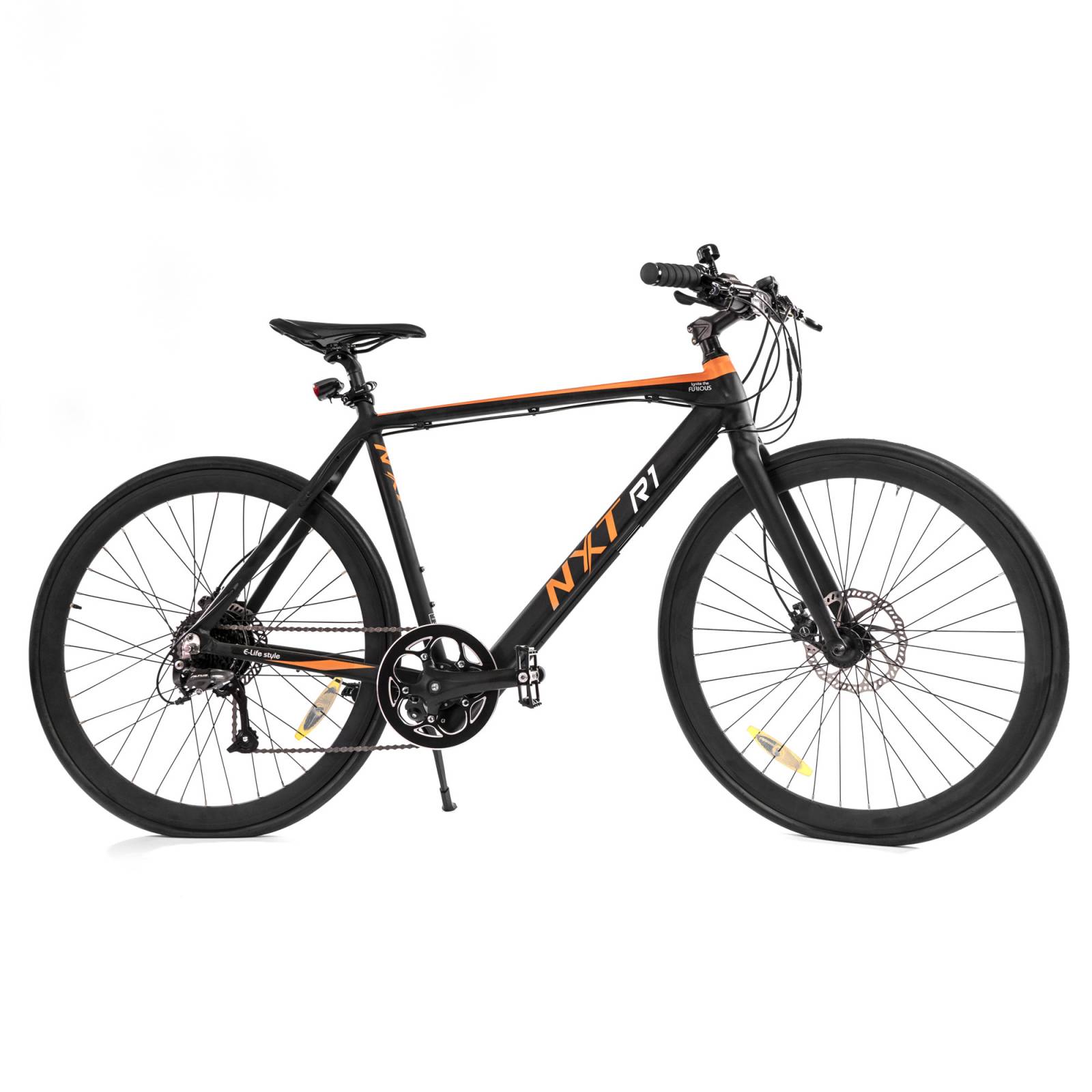 Bicicleta Ruta R27 5 Electrica R1 Aluminio Naranja Ntx