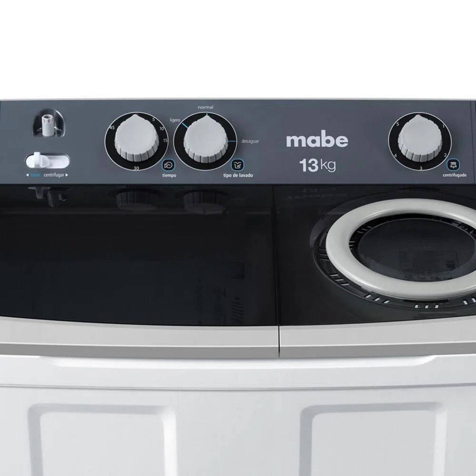 Lavadora Semiautomática Doble Tina 13 kg LMDX3124PBAB0 Mabe