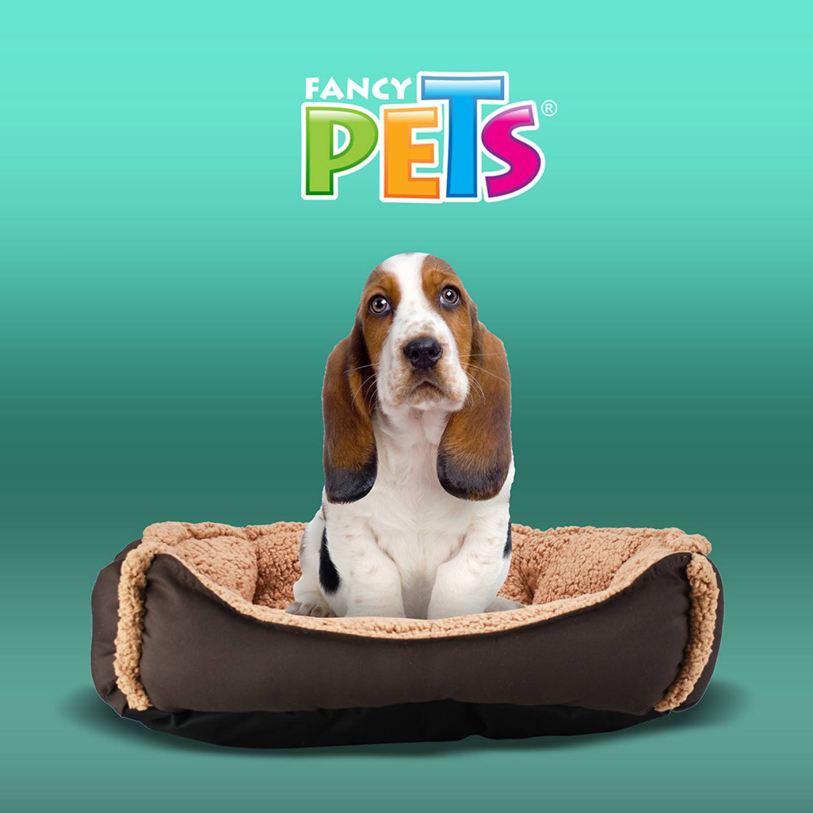 Cama Acojinada Maltes Perro Mediano Cafe Fancy Pets