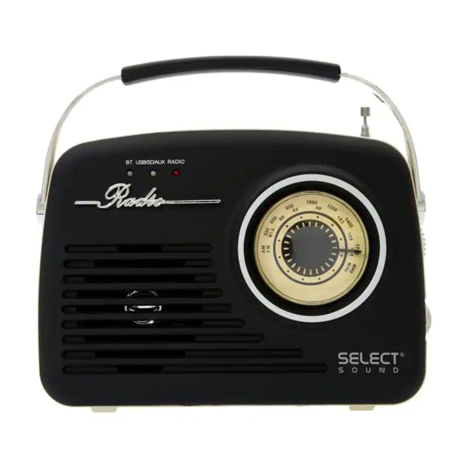 Radio Vintage Análogo Recargable Bluetooth Select Sound