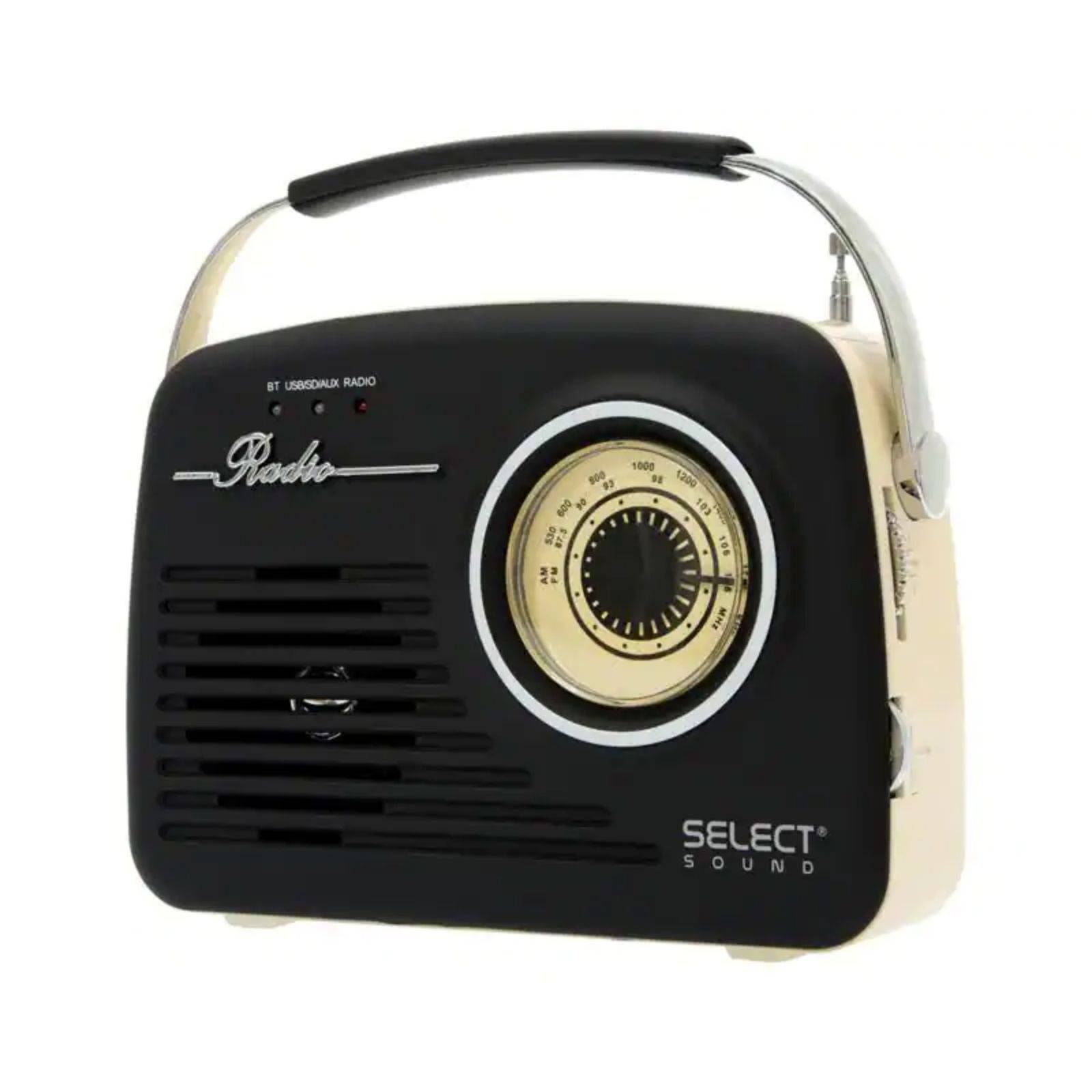 Radio Vintage Análogo Recargable Bluetooth Select Sound