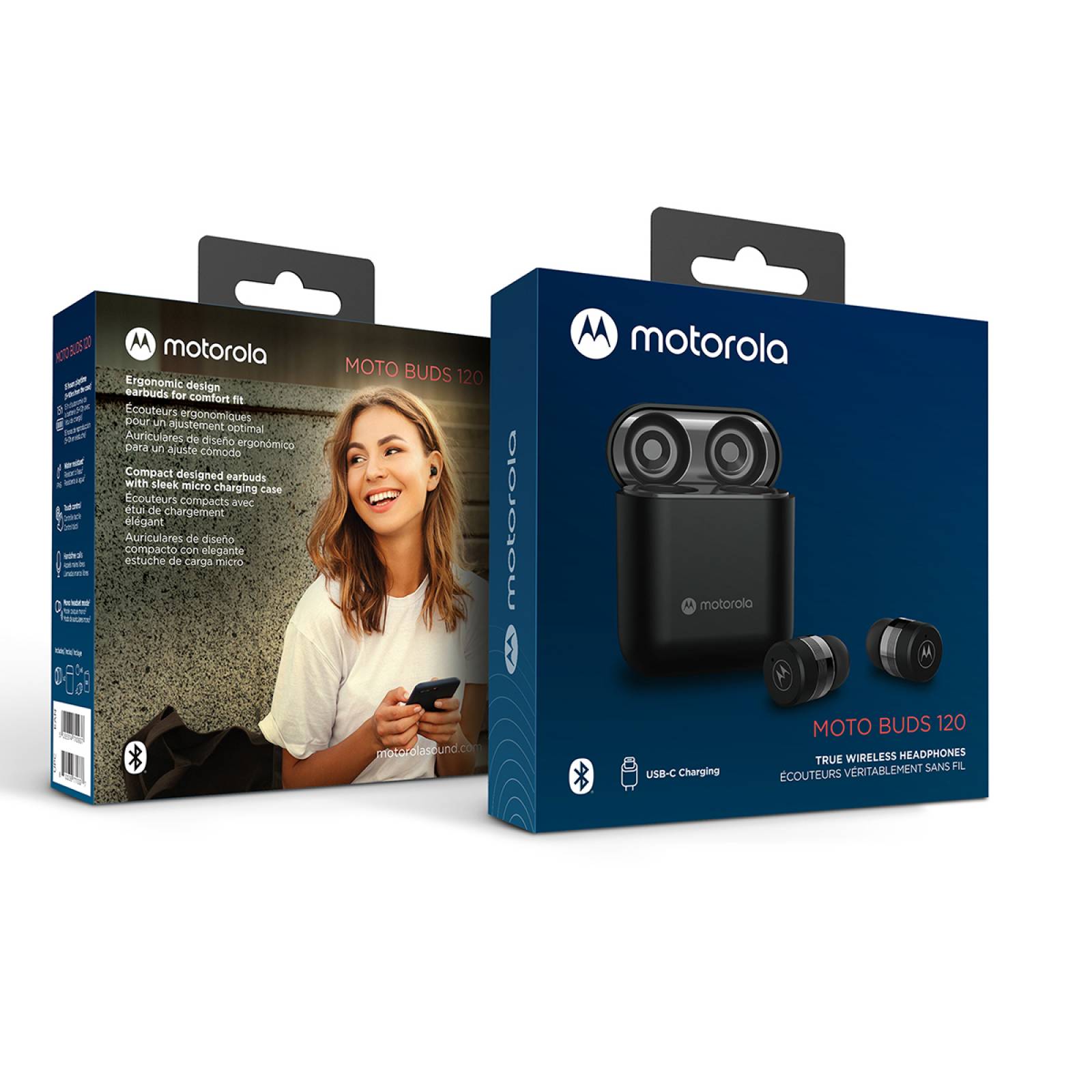 Audifonos Motorola Buds 120 Negro True Wireless Bluetooth