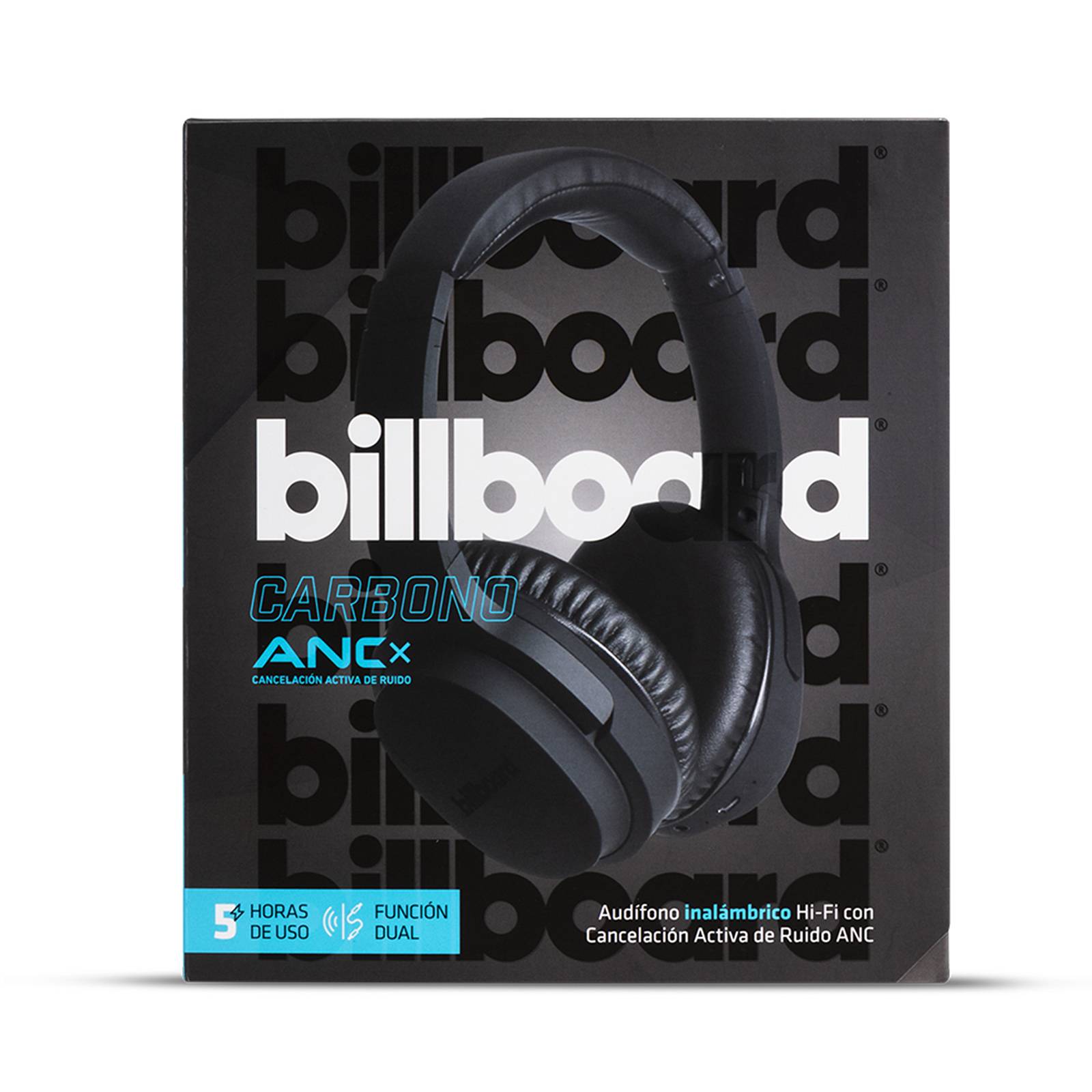 Audifonos Billboard Carbono Over Ear Diadema Bluetooth Negro