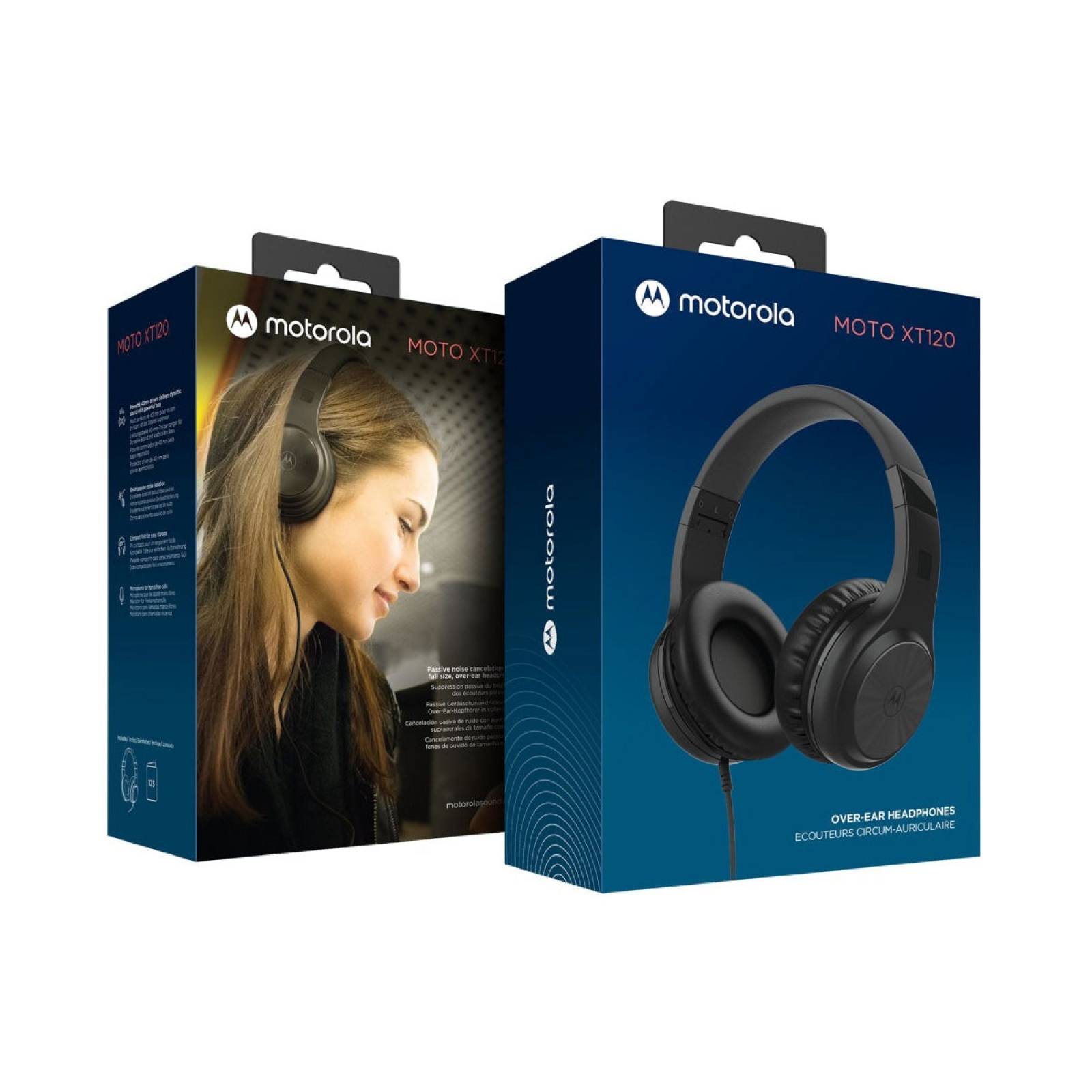 Audifonos Motorola Xt120 On Ear Diadema Alámbricos Negro