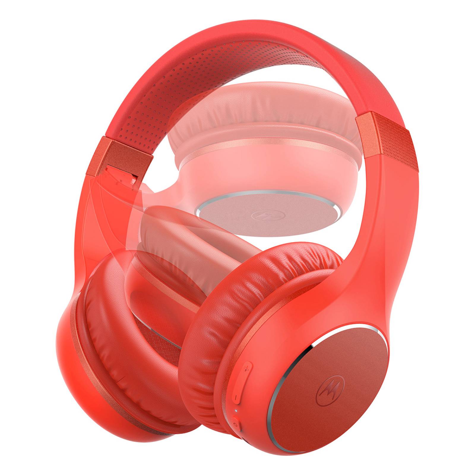 Audifonos Motorola Bluetooth Xt220 Over Ear Diadema Rojo
