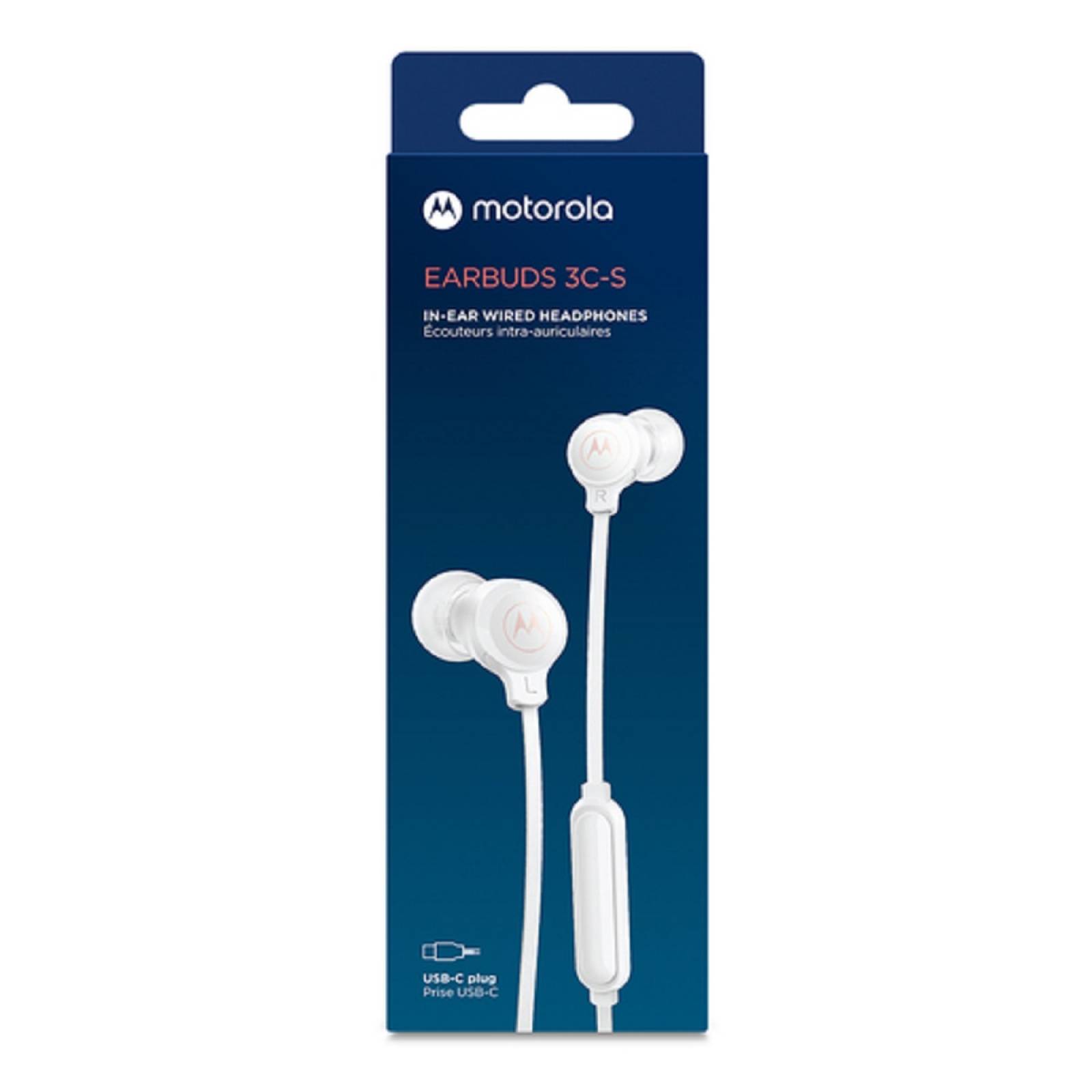 Audifonos Motorola Earbuds 3s Alámbrico In Ear Blanco 3 5mm