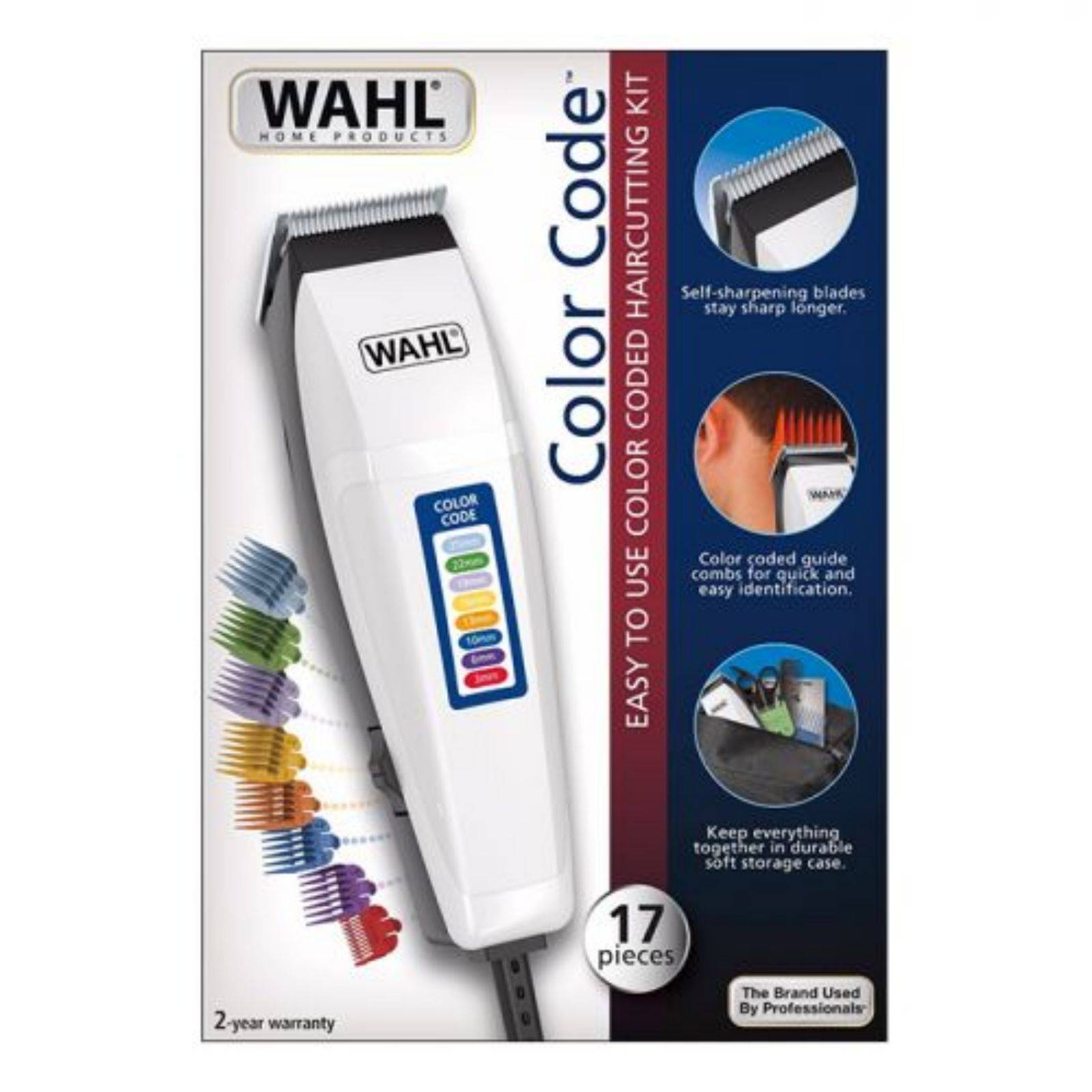 Maquina Cortadora de Cabello Wahl Pro Color Blanco