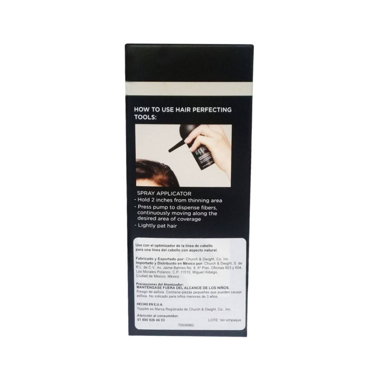 Kit Duo Atomizador Y Optimizador Línea De Cabello Toppik